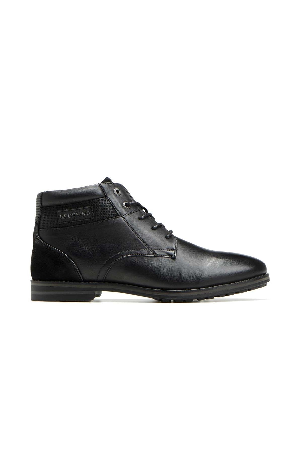 Black leather lace-up boots - Image n°4