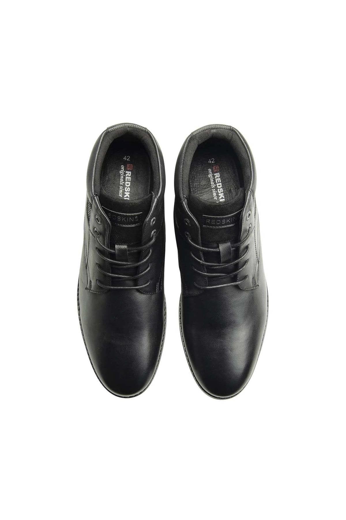 Black leather lace-up boots - Image n°3