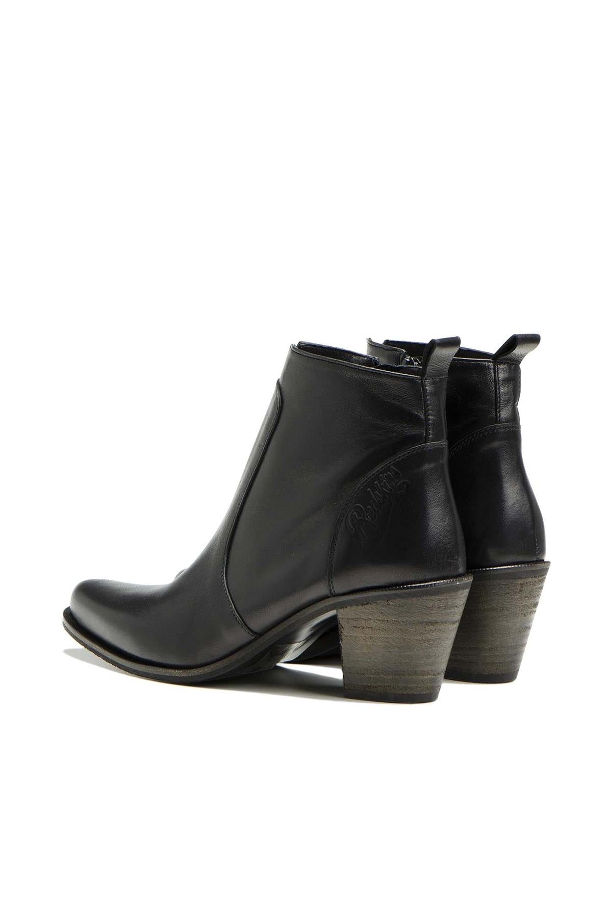 Elegant black leather ankle boots - Image n°3