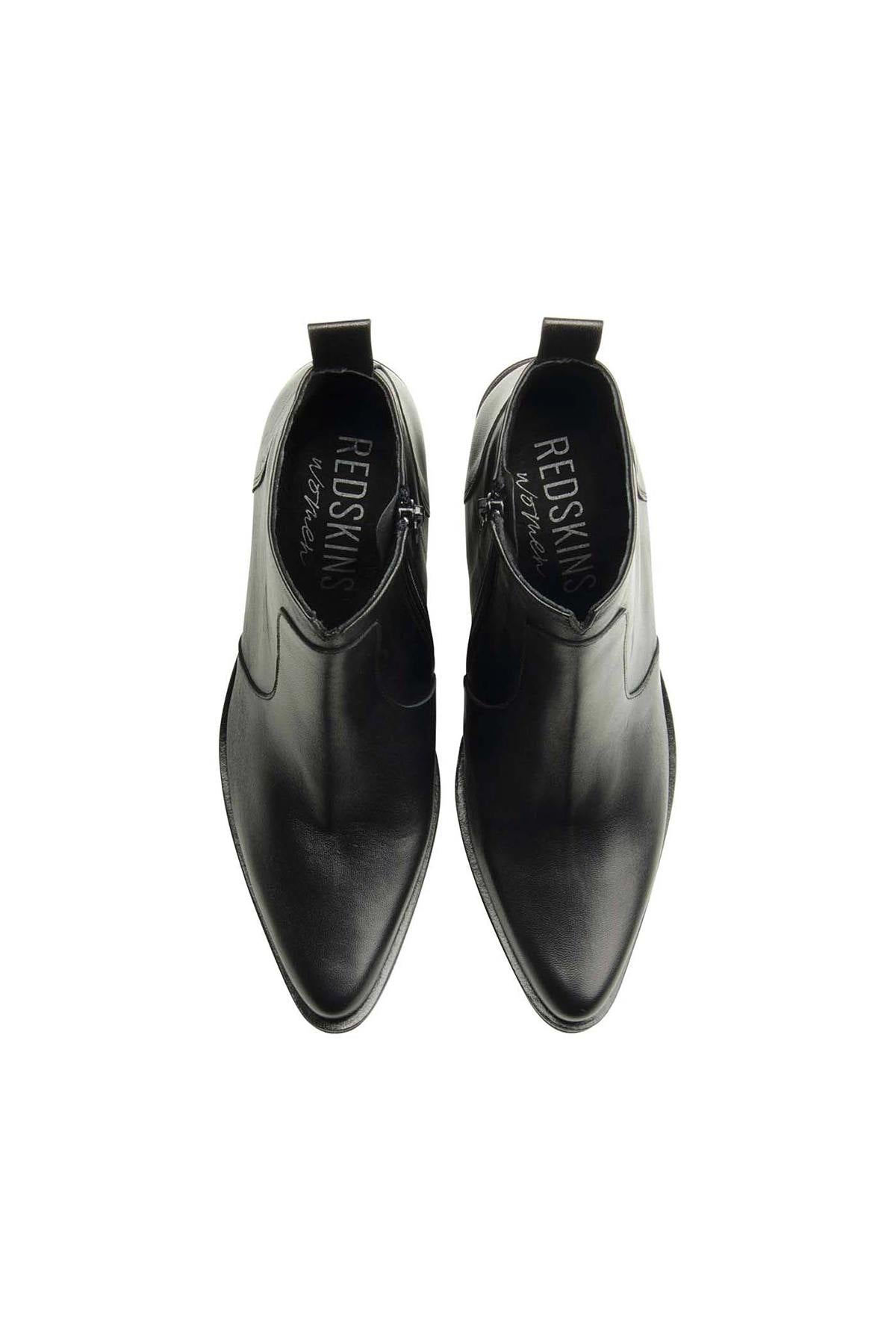 Elegant black leather ankle boots - Image n°4