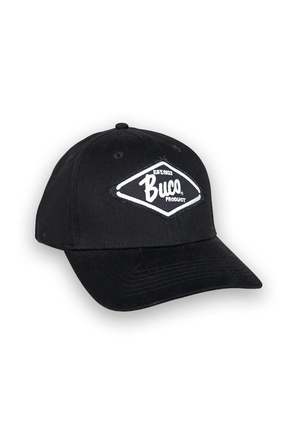 Black cap with black diamond logo - Image n°1