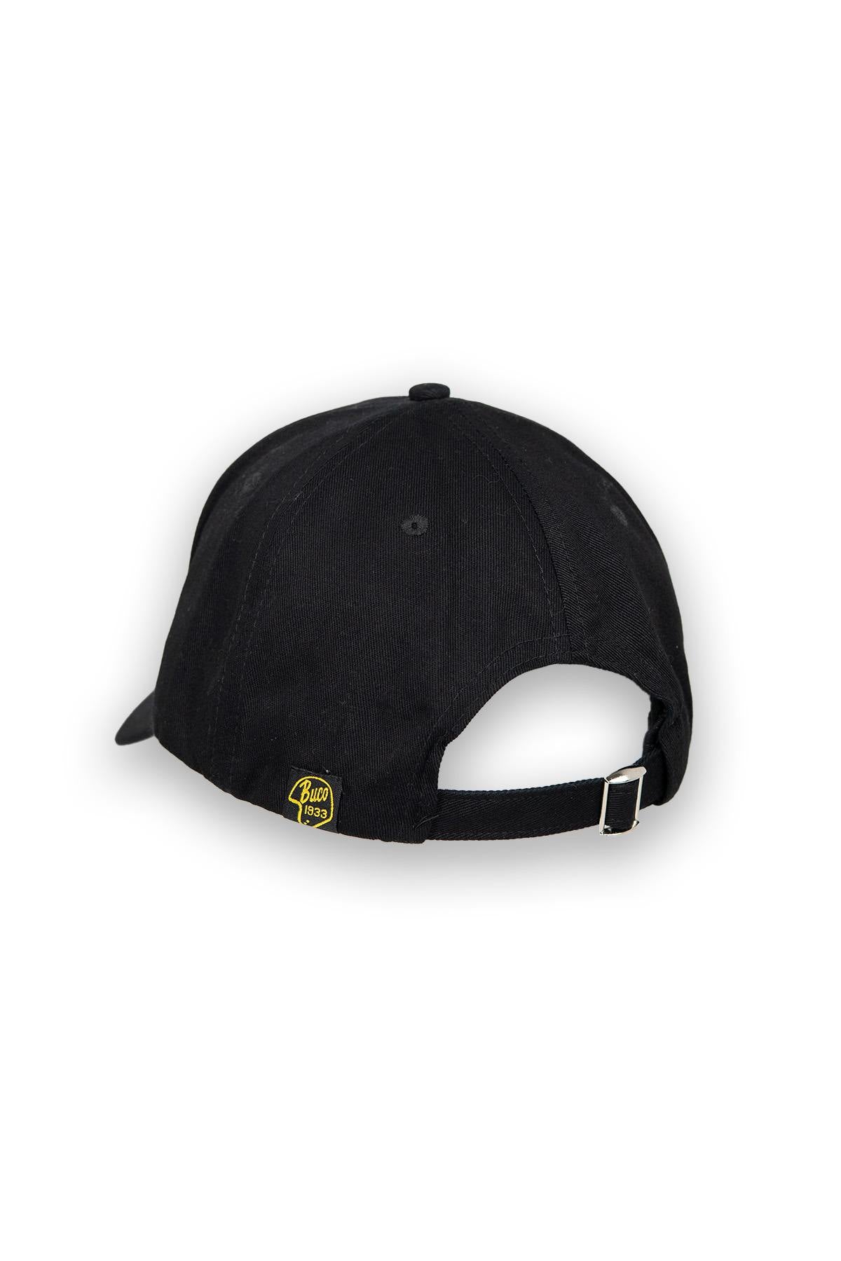 Black cap with checkered flag logo - Image n°2