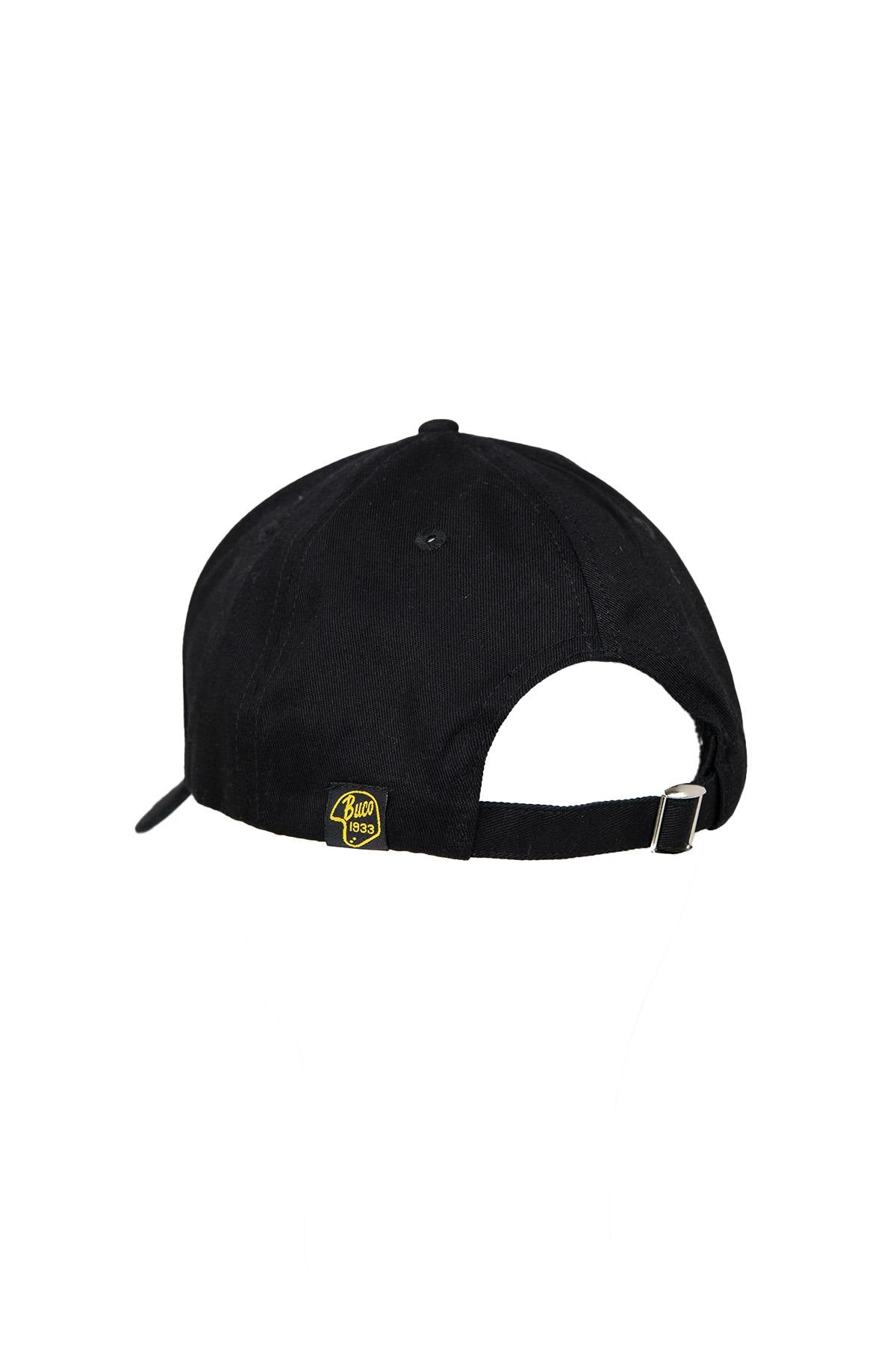 Black cap with black and white Product logo - Image n°2