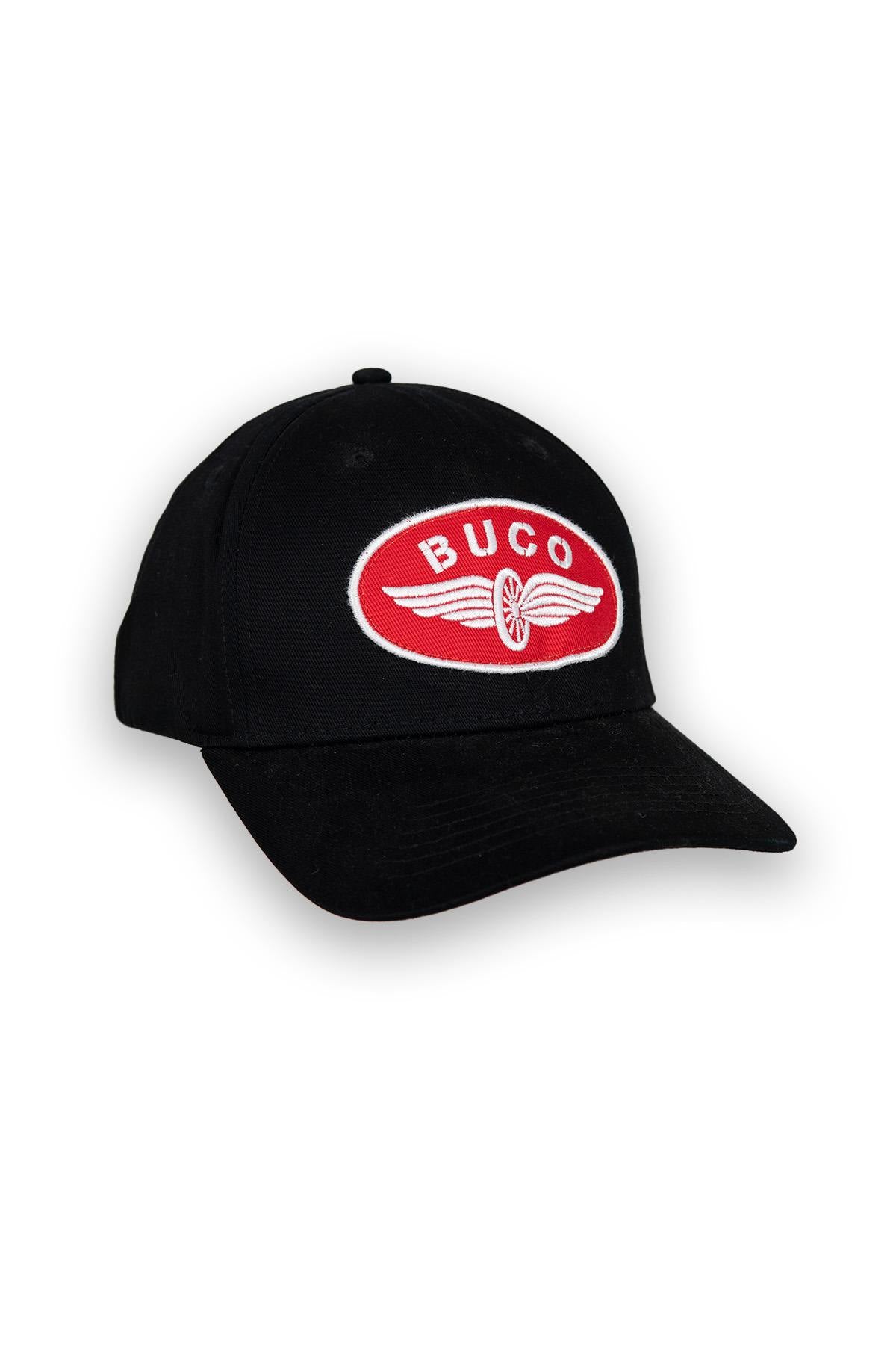 Black cap with red and white winged wheel logo - Image n°1