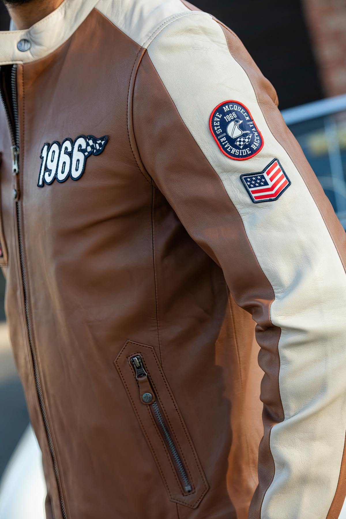 Steve McQueen 1966 vintage leather jacket - Image n°5