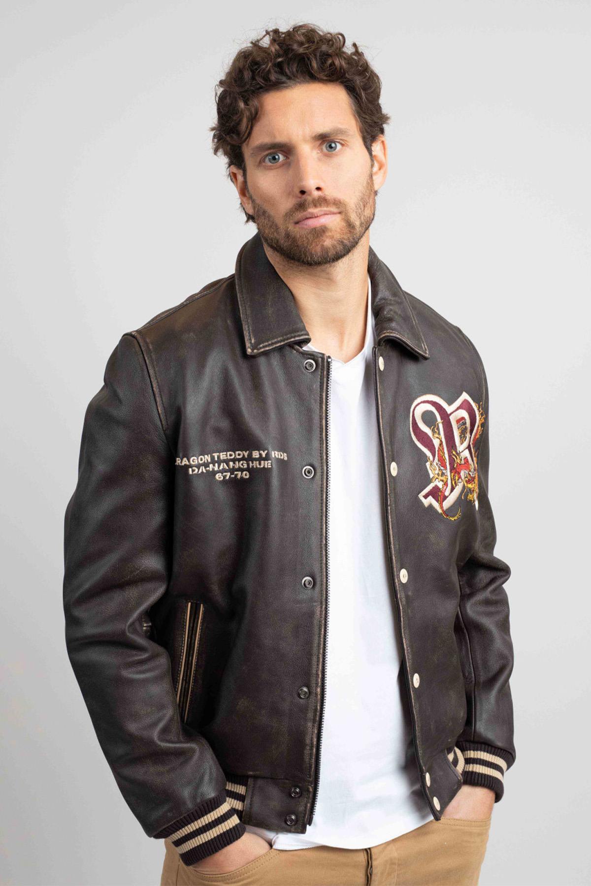 Redskins Vintage Dragon Leather Jacket - Image n°3