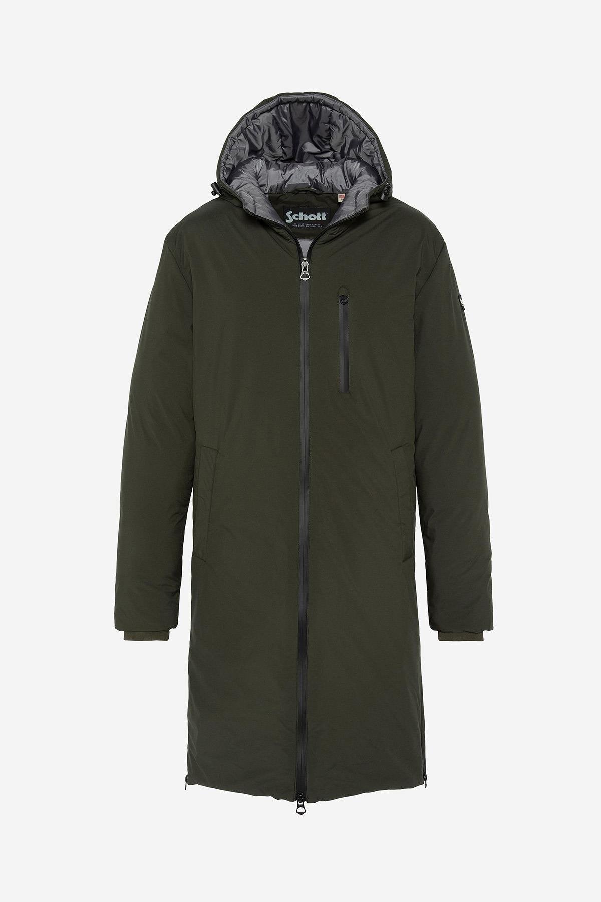 Extra long textile parka - Image n°1