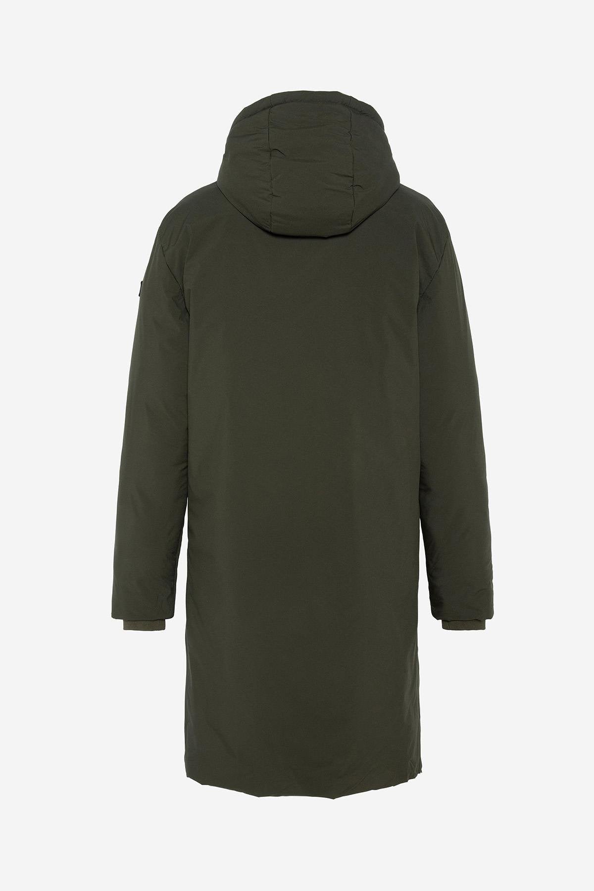 Extra long textile parka - Image n°2