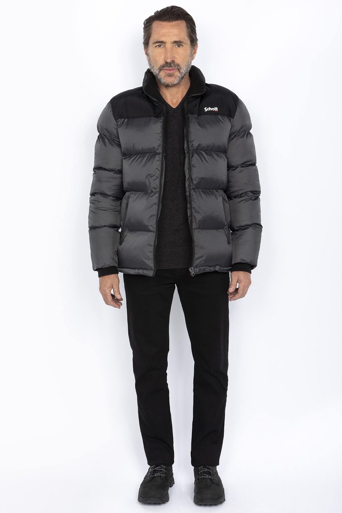 Anthracite down jacket - Image n°7