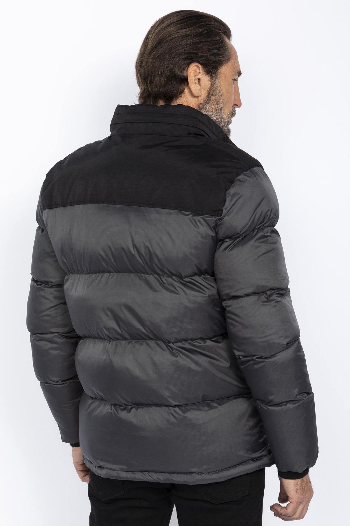 Anthracite down jacket - Image n°4