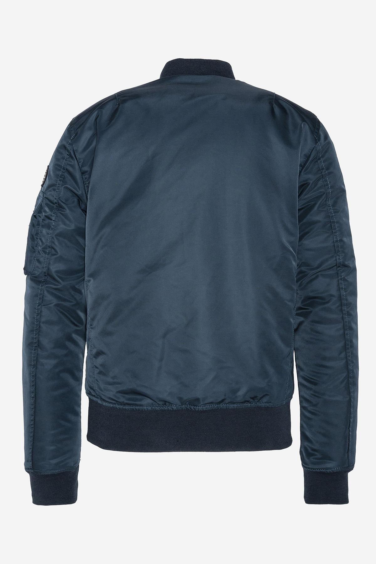 Women's Navy Recycled Nylon MA-1 Bomber Jacket - Image n°5