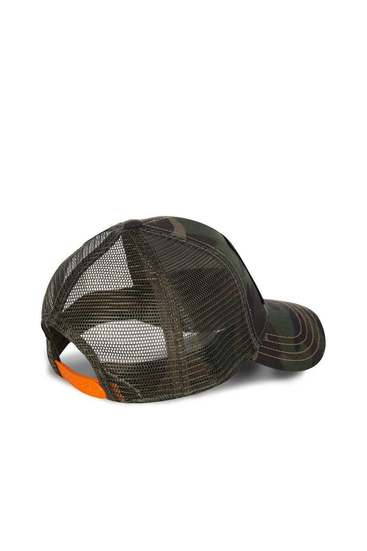 Camouflage pattern cap with badge - Image n°7