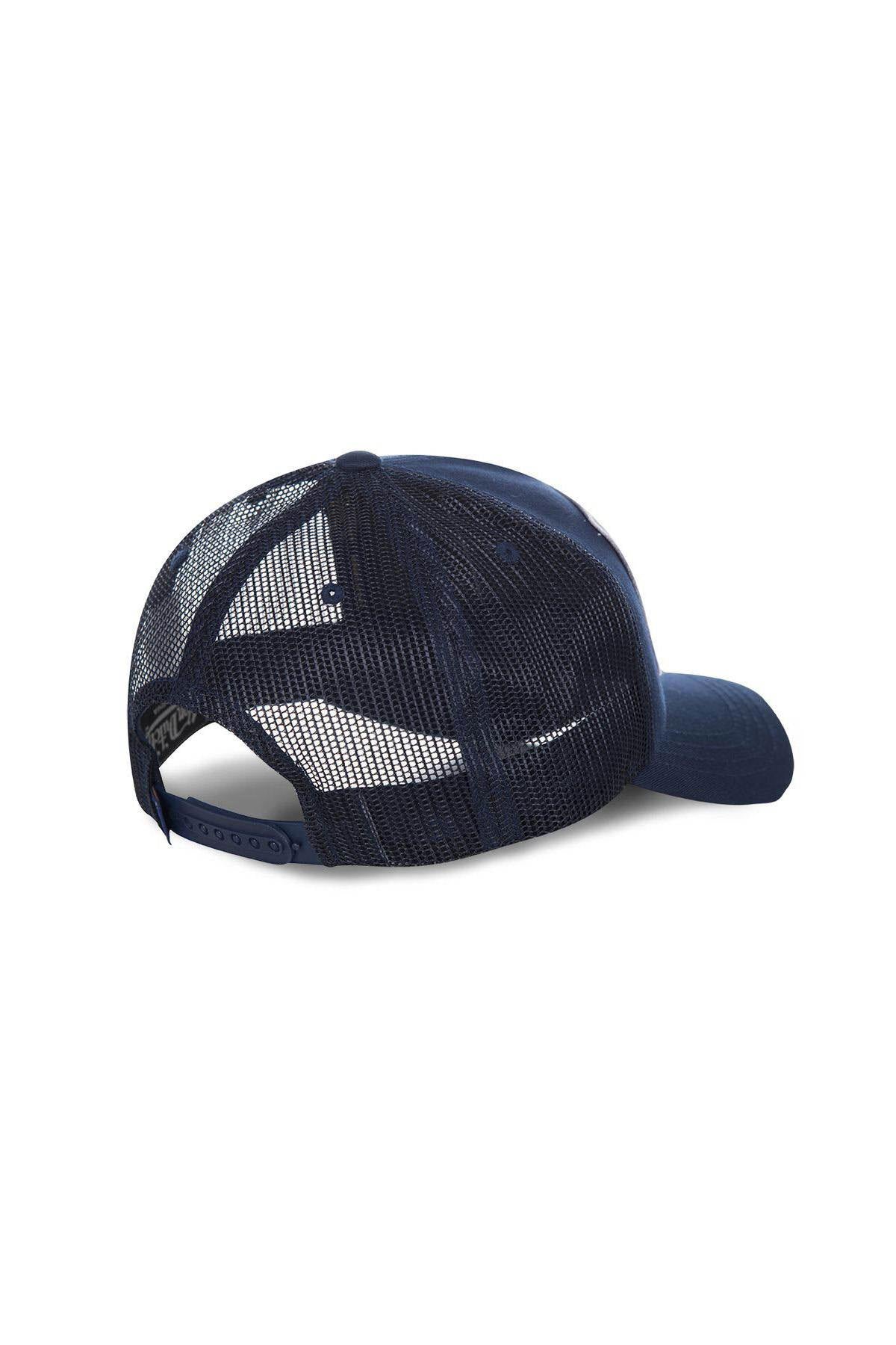 Navy blue baseball cap with tiger badge - Image n°4