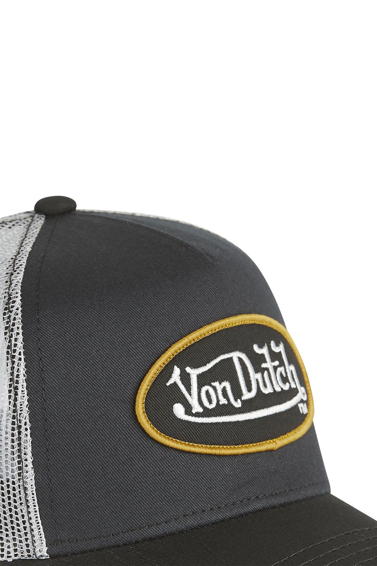 Grey baseball cap with yellow outline logo - Image n°5