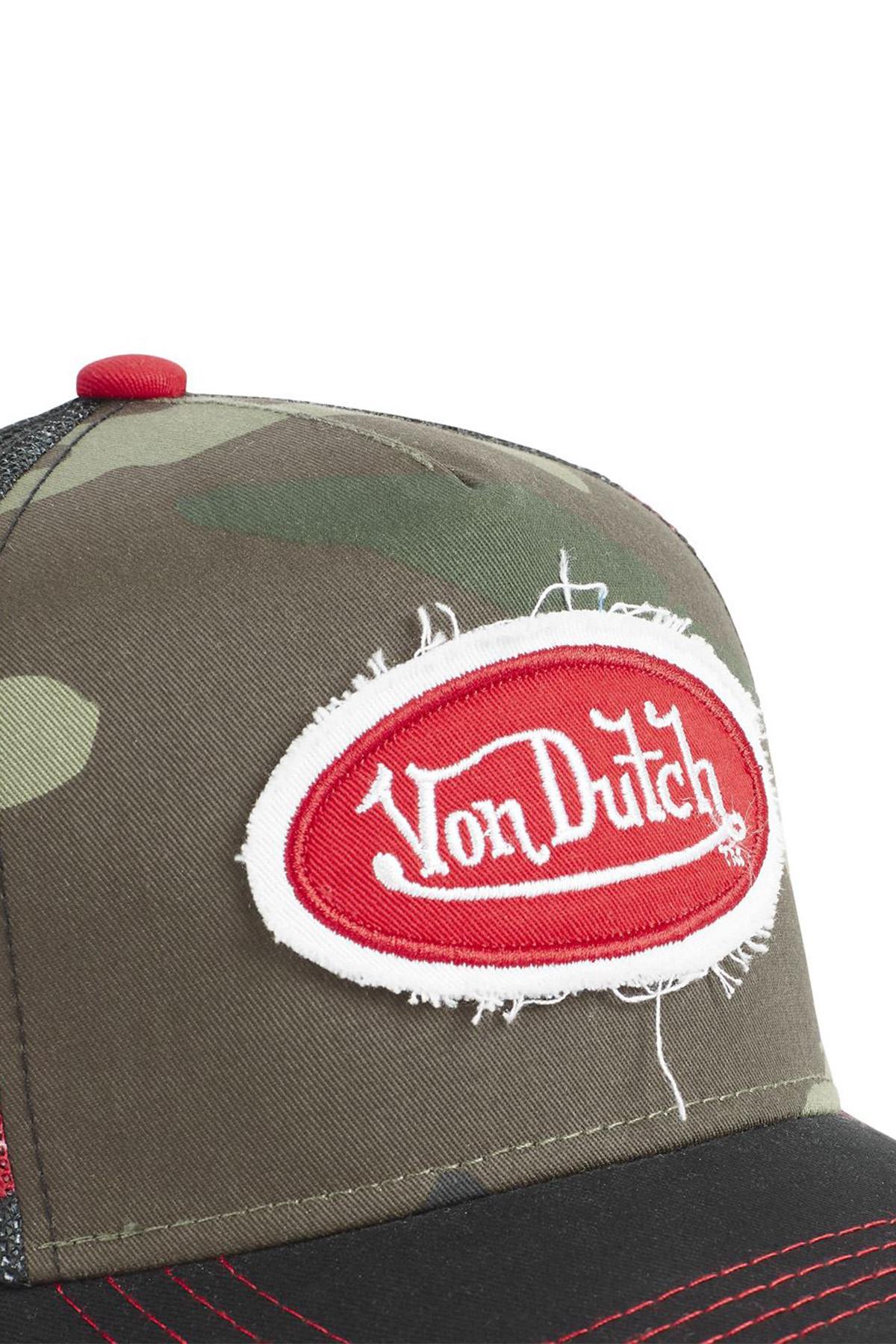 Camouflage trucker cap with mesh pattern - Image n°4