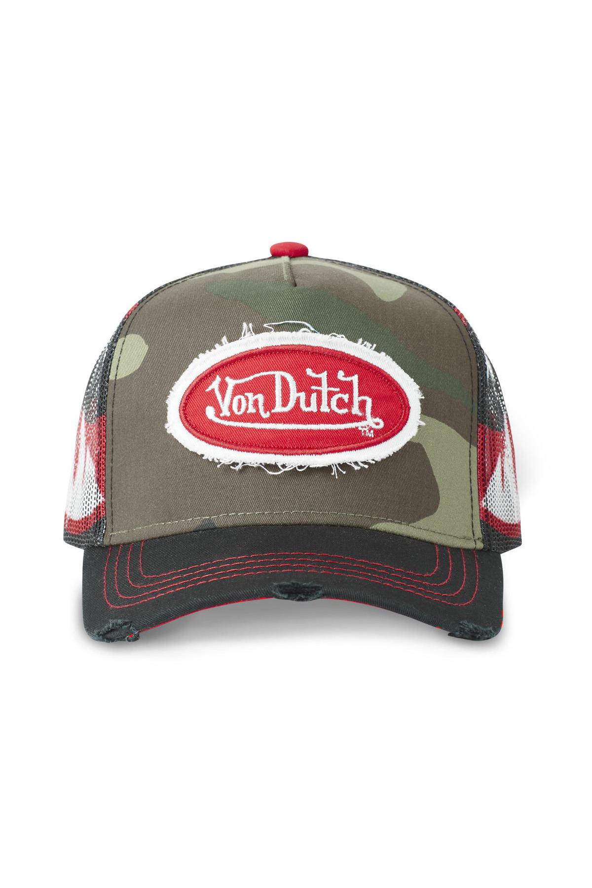 Camouflage trucker cap with mesh pattern - Image n°5