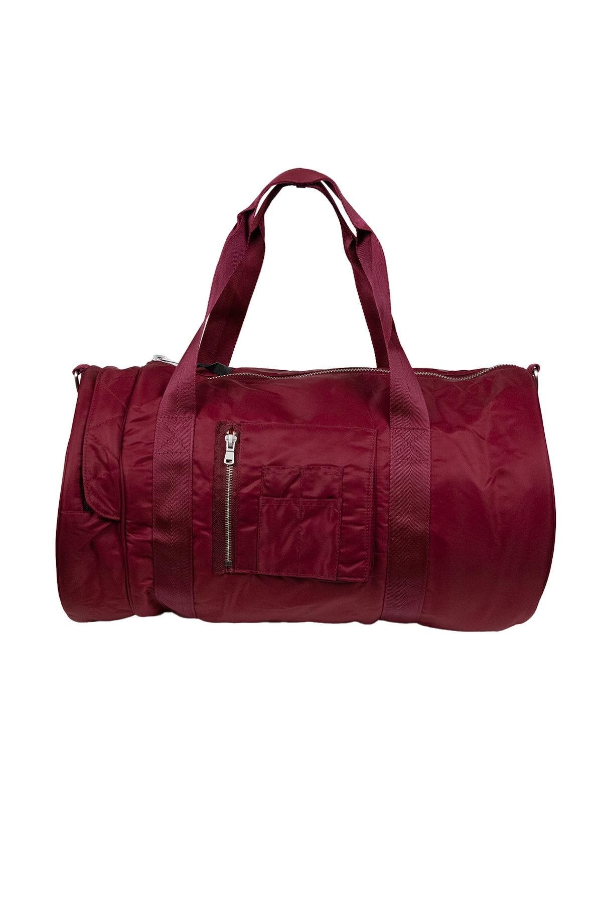 Burgundy lightweight travel bag - Image n°1