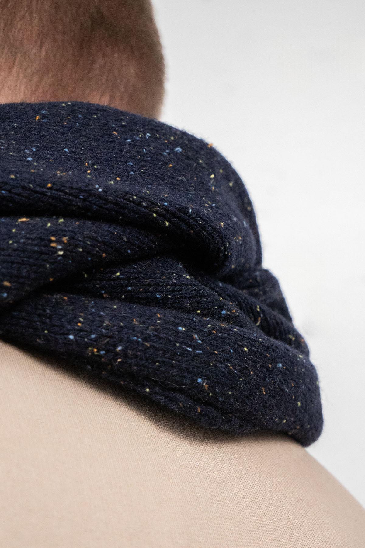 Navy blue heathered choker - Image n°3