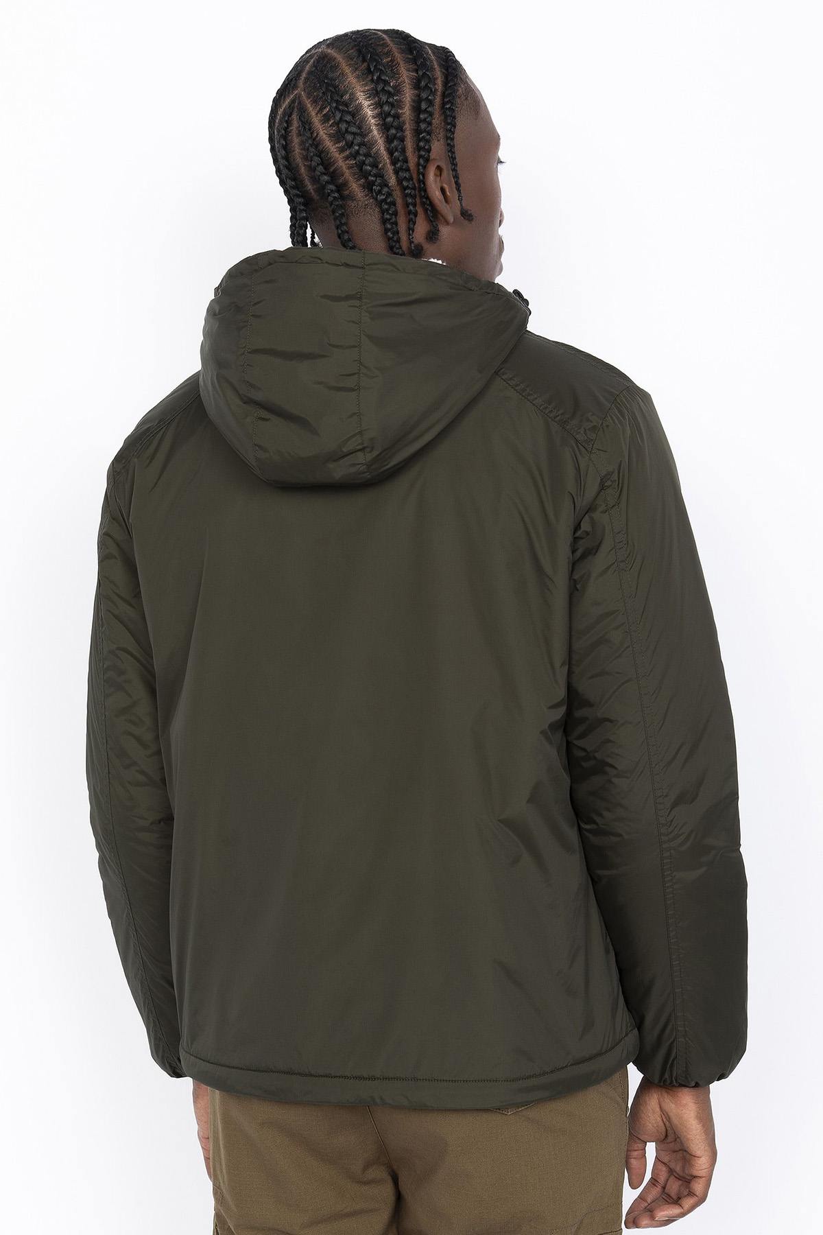 Khaki Sherpa-Lined Hooded Parka - Image n°2