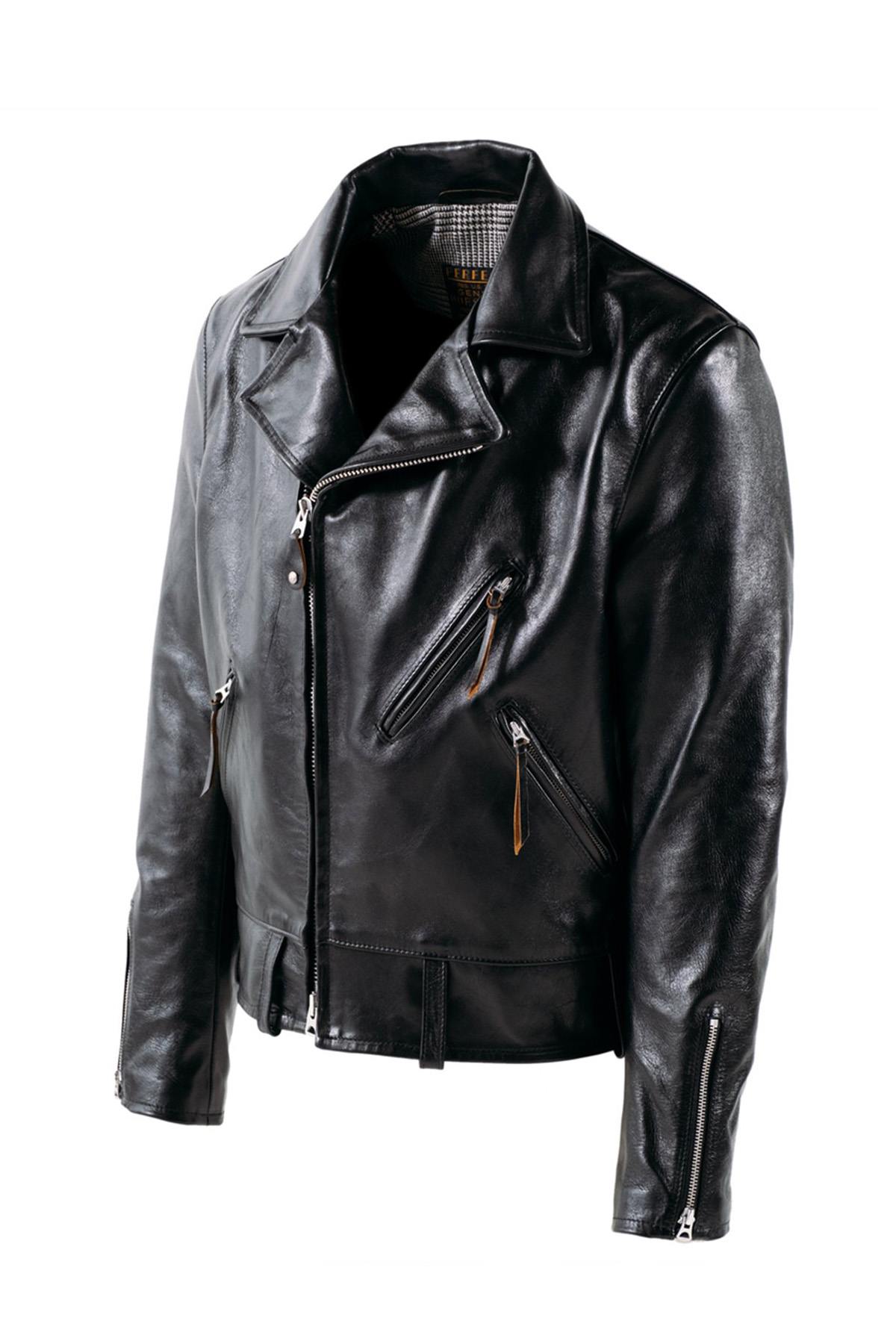 Perfecto® jacket in Shinki horsehide vegetable tanned in Japan - Image n°15