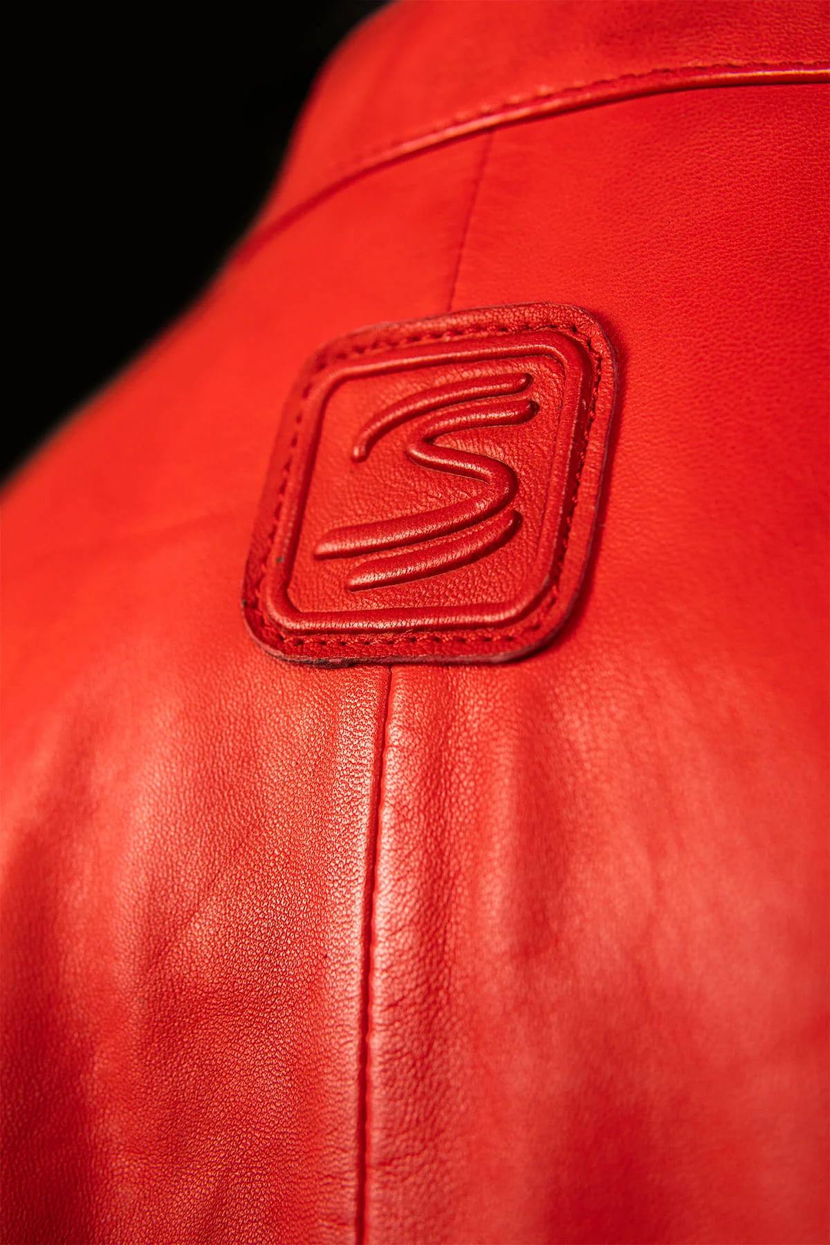 Ayrton Senna Red Leather Racing Jacket - Image n°10