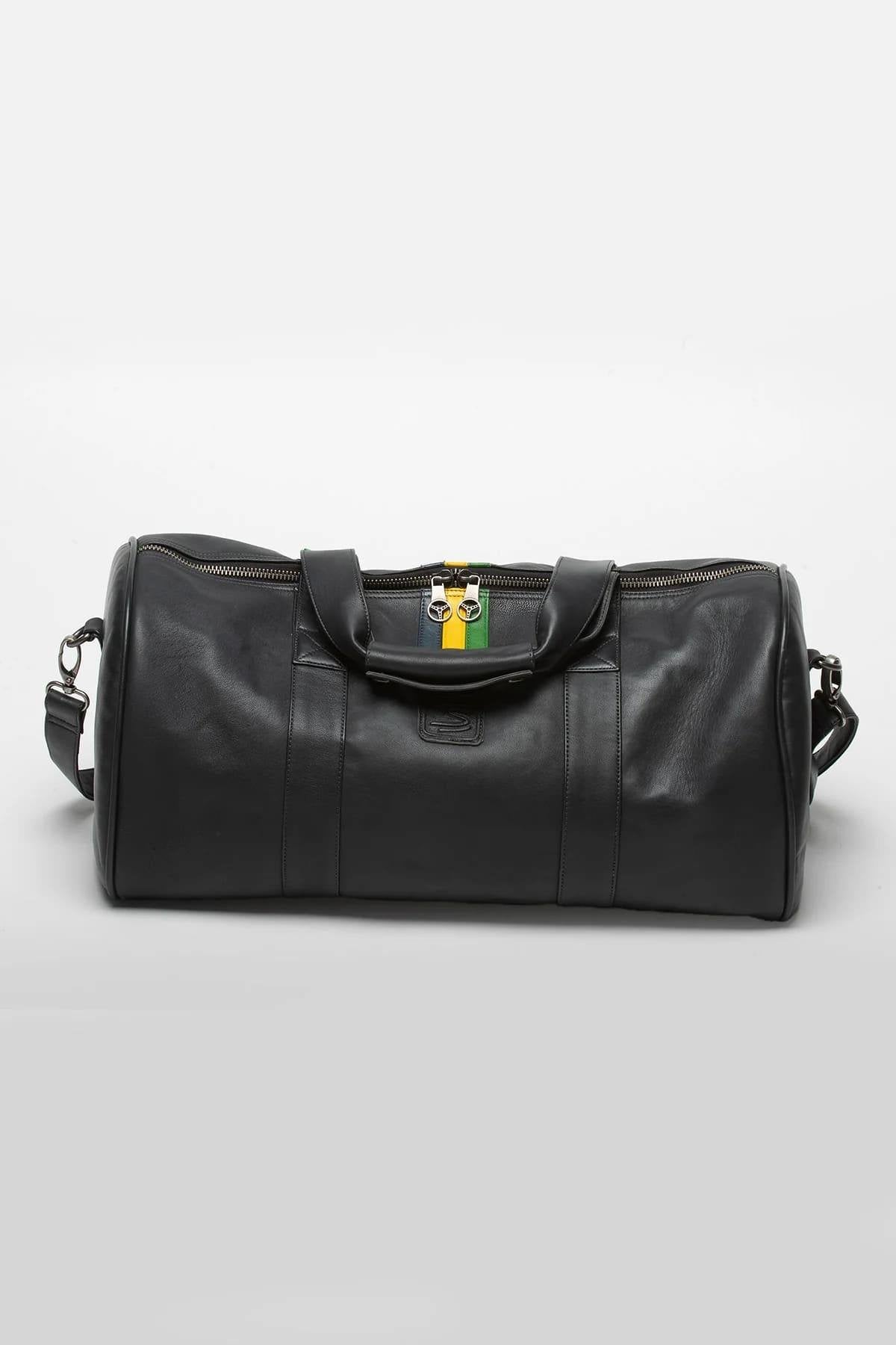 Ayrton Senna Racing Men's Navy Leather Bag - Image n°5