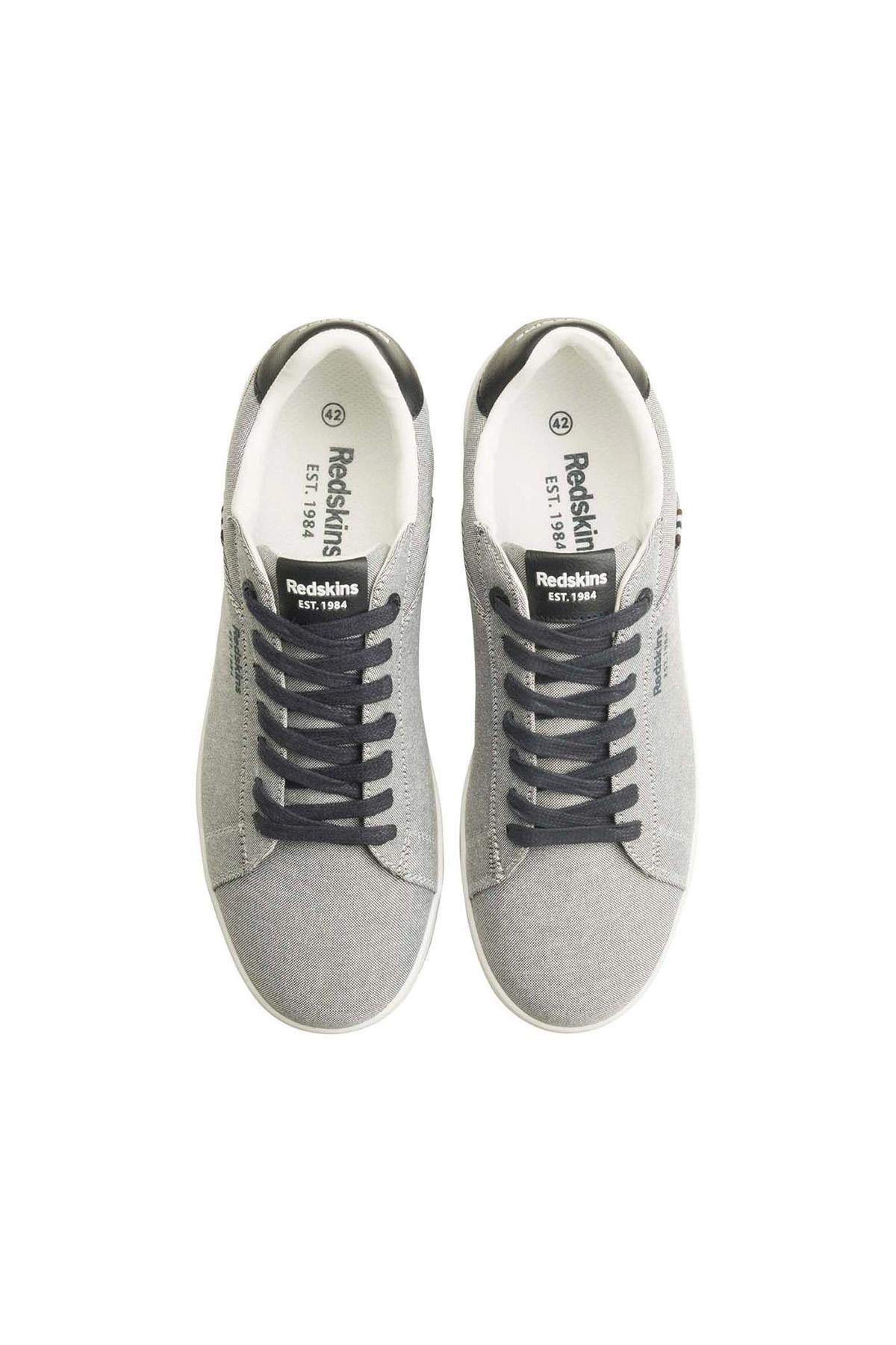 Men's Navy Grey Canvas Sneakers - Image n°5