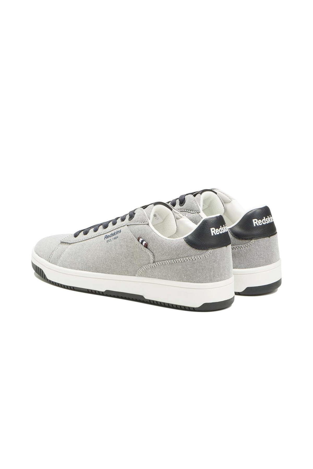 Men's Navy Grey Canvas Sneakers - Image n°2