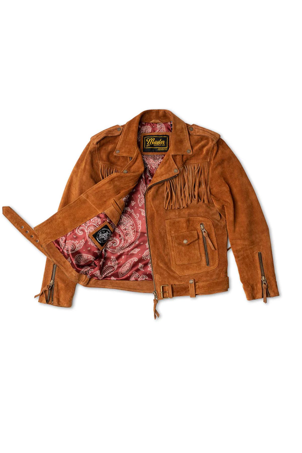 Fringed cowhide suede jacket - Image n°6