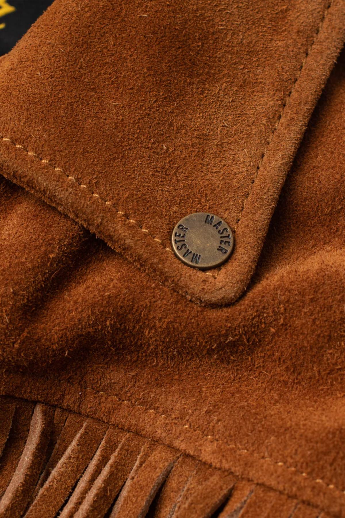 Fringed cowhide suede jacket - Image n°14