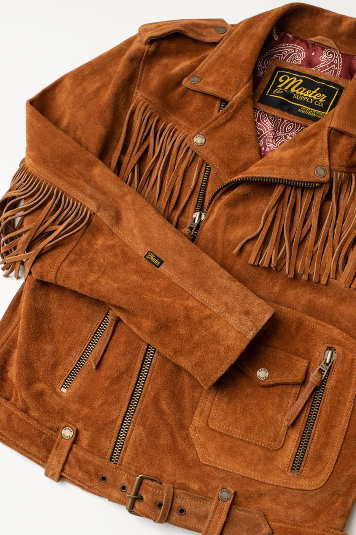 Fringed cowhide suede jacket - Image n°11