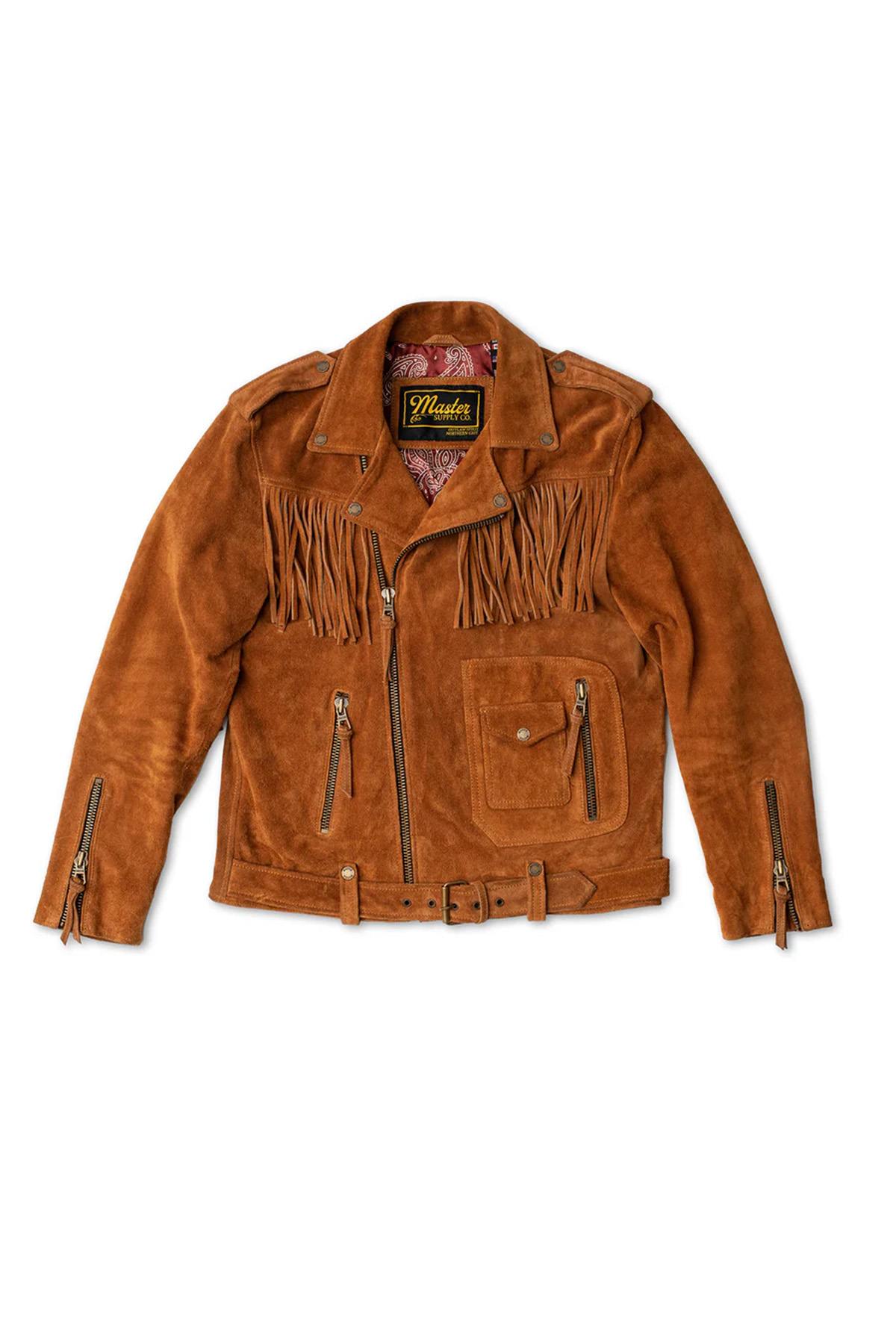 Fringed cowhide suede jacket - Image n°4