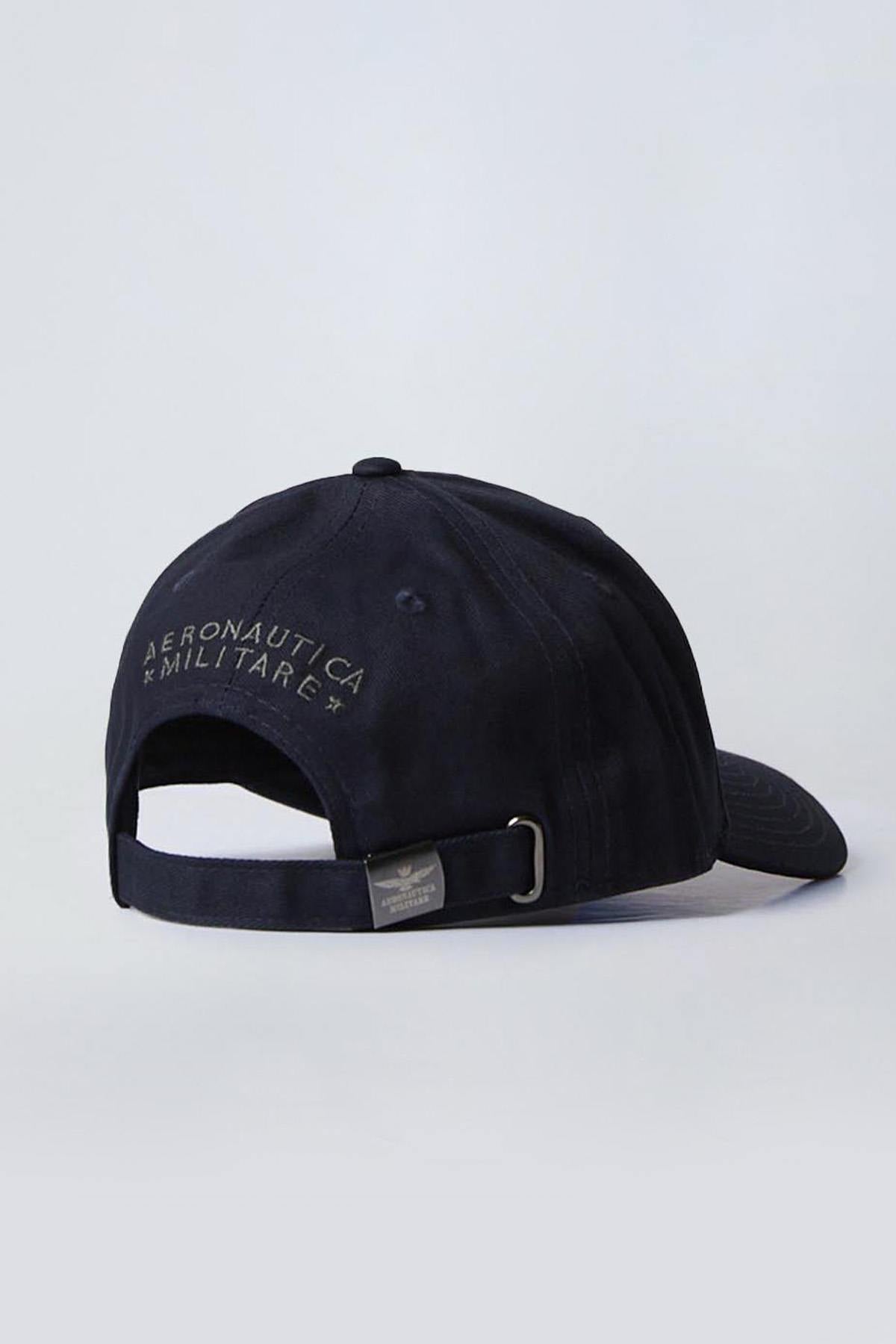 Navy blue cap with metal eagle - Image n°2