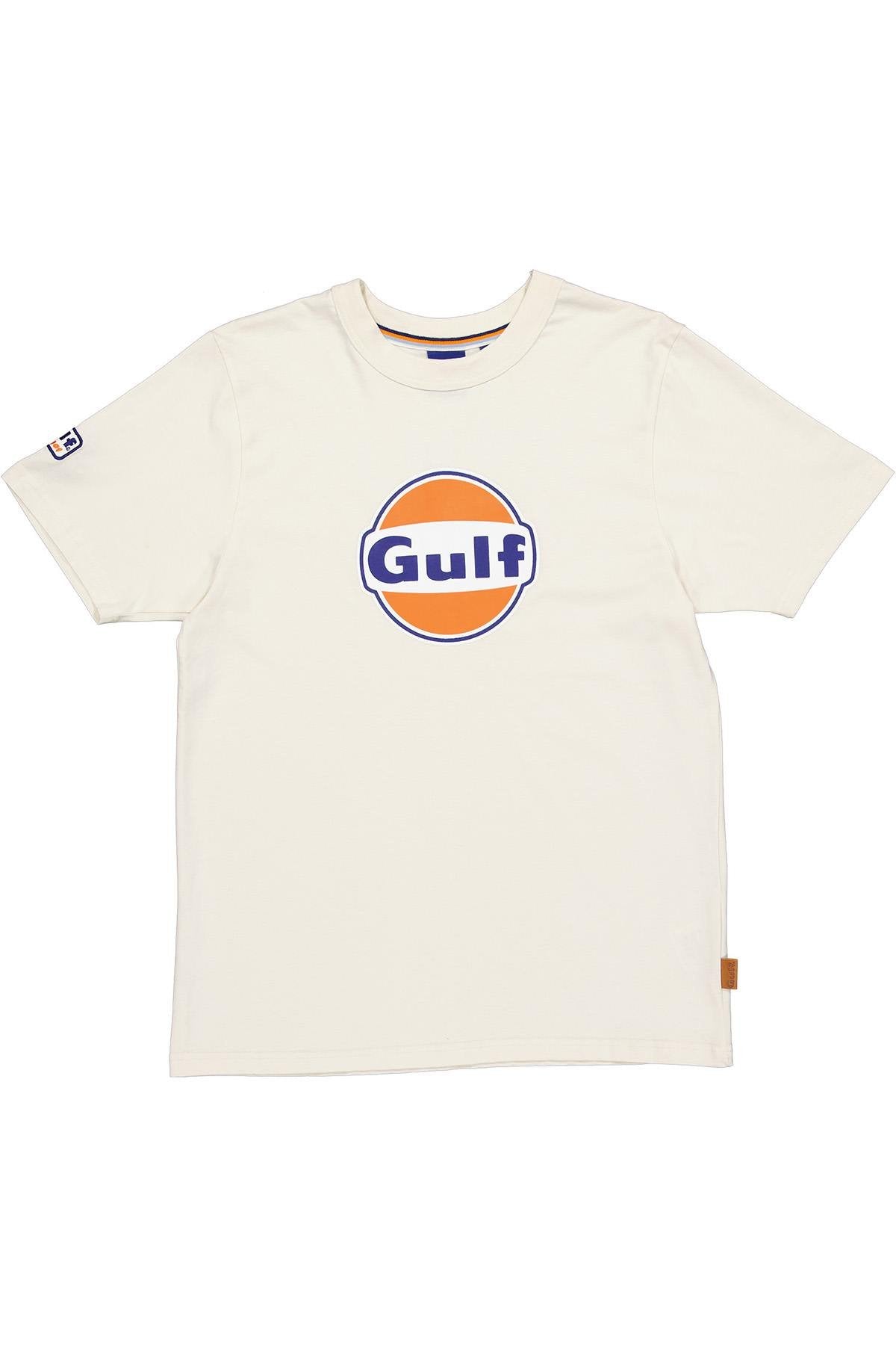 Ecru T-shirt with Gulf logo - Image n°5