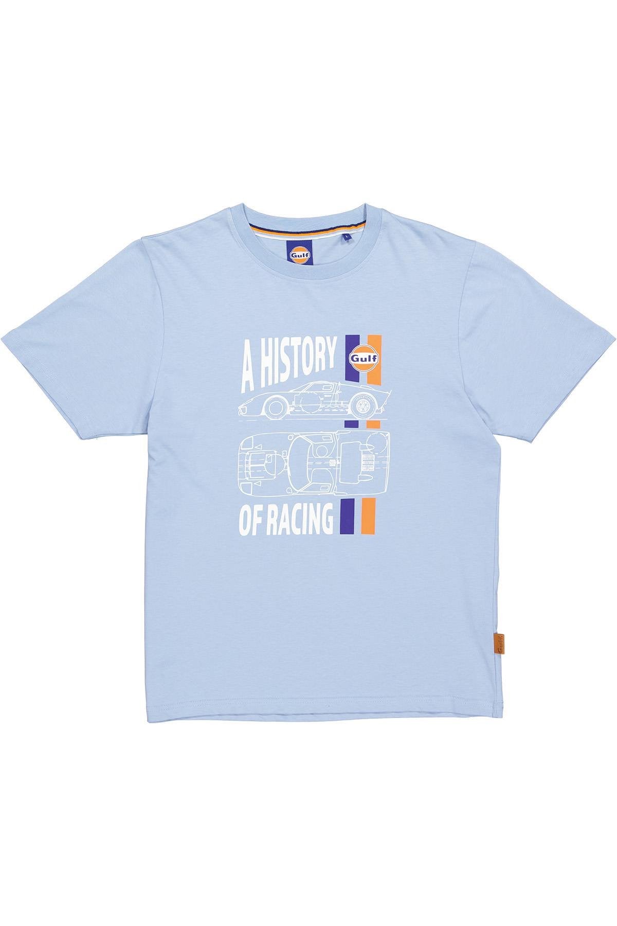 Light blue racing cotton t-shirt - Image n°5