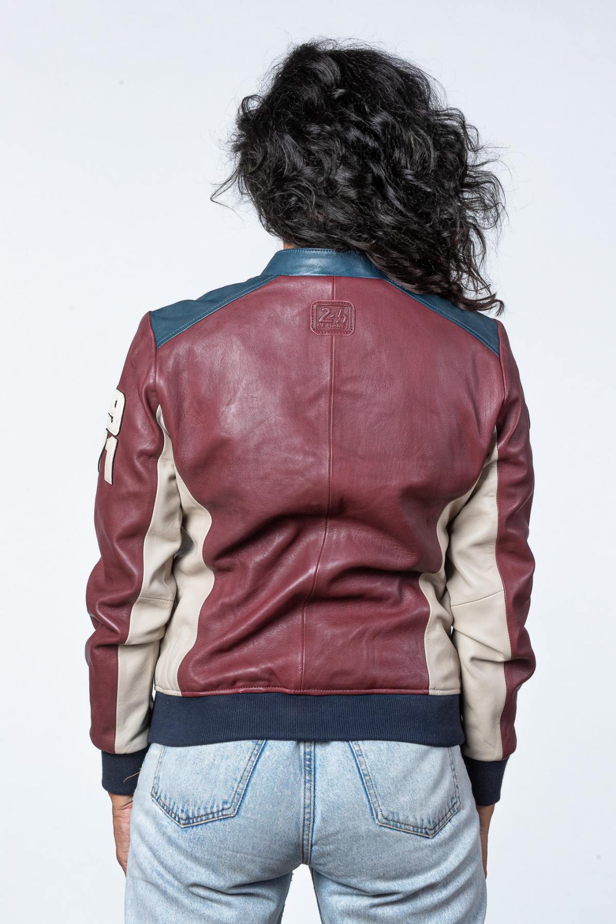 Steve McQueen Women's Racing Leather Jacket - Image n°4