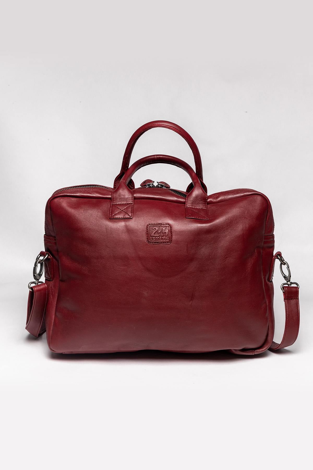 Steve McQueen Dark Red Leather Crossbody Bag - Image n°2