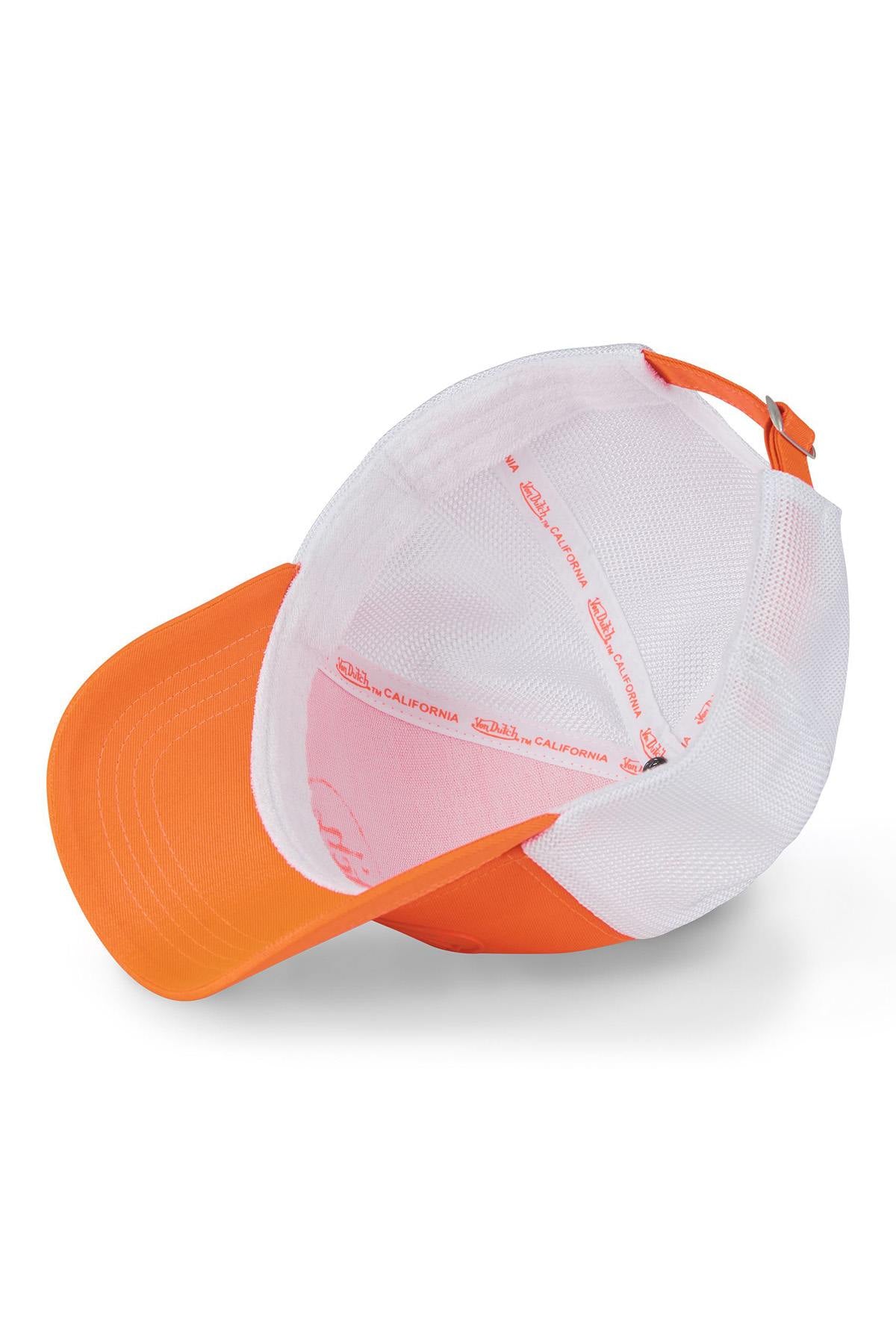 Neon orange and white mesh cap - Image n°5