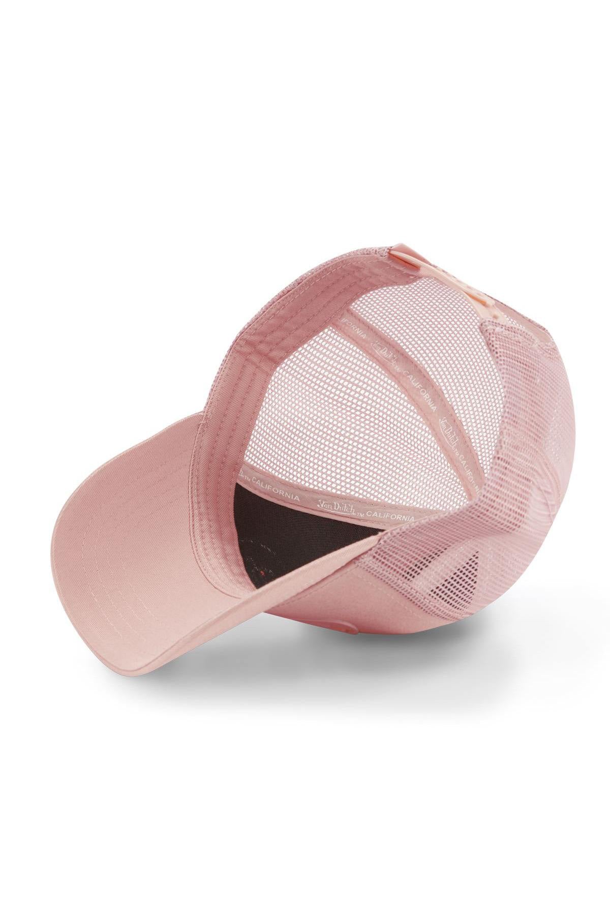 Pastel pink cap with rubber logo - Image n°4