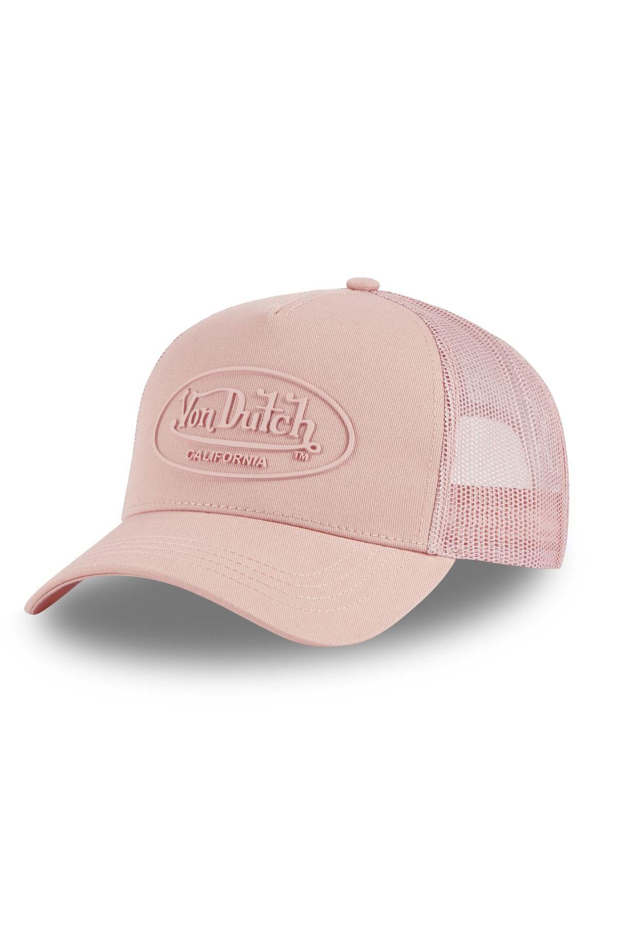 Pastel pink cap with rubber logo - Image n°5