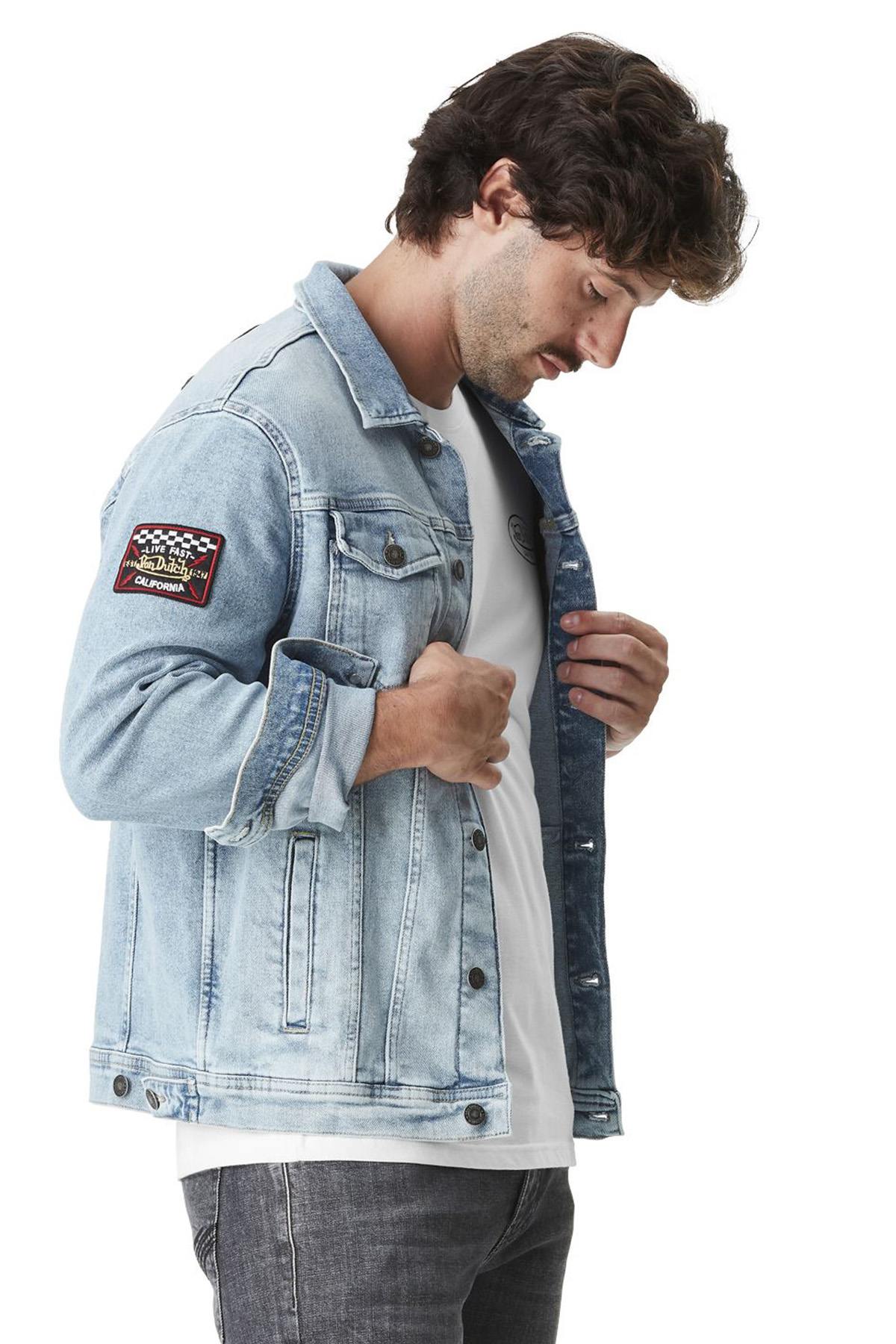 Denim jacket with patches - Image n°1