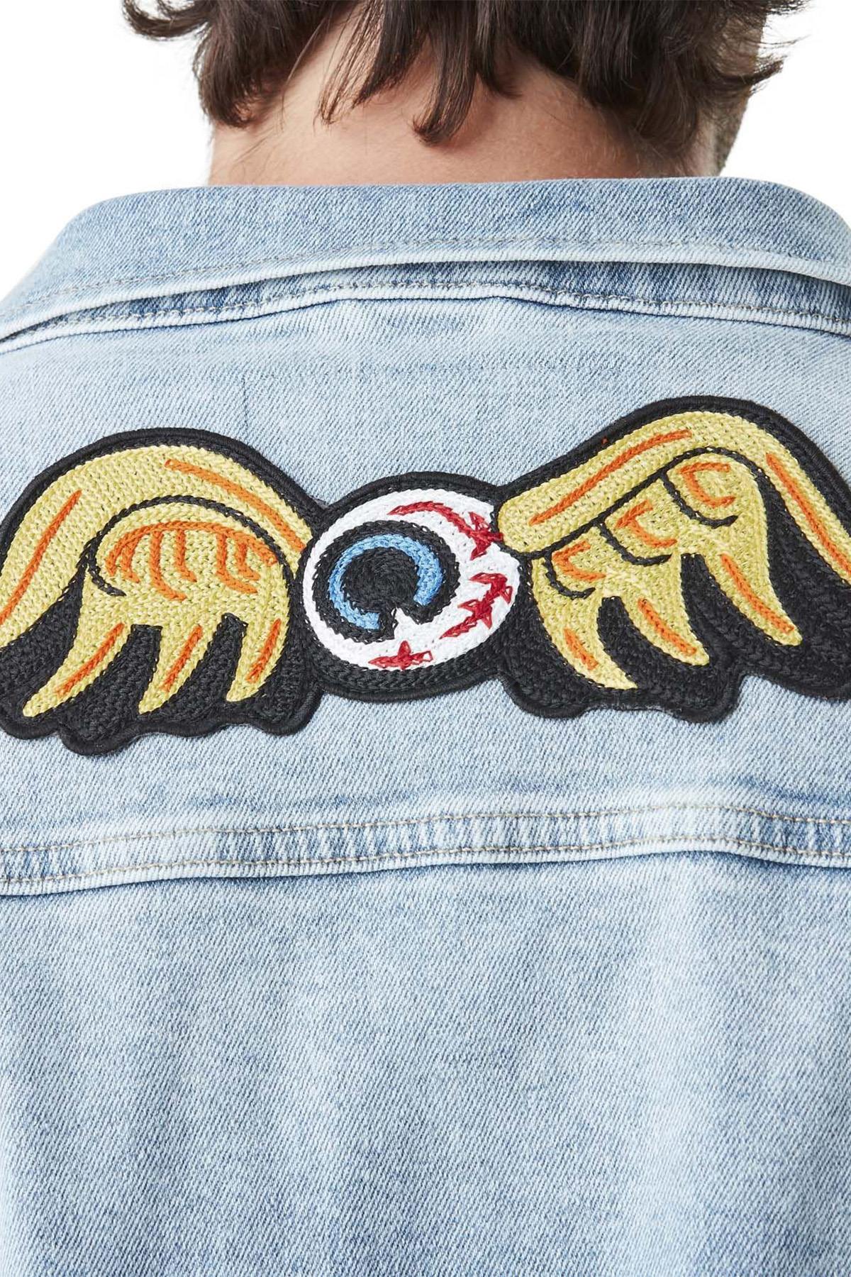 Denim jacket with patches - Image n°5