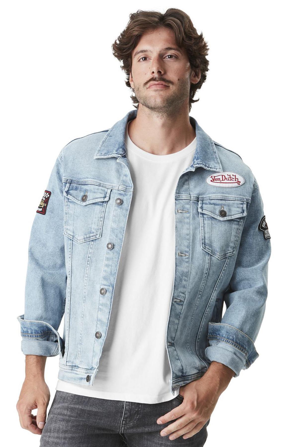 Denim jacket with patches - Image n°2