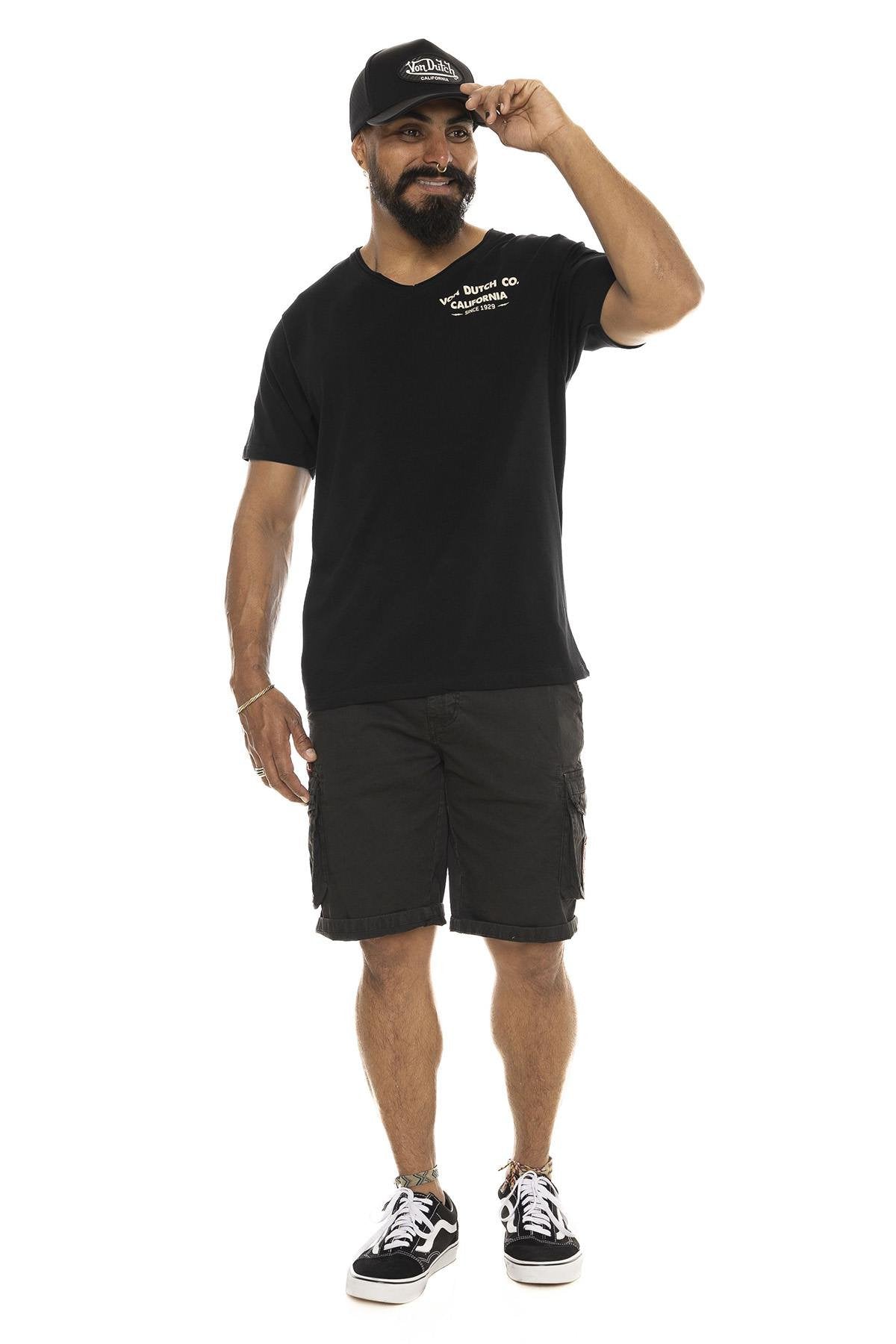 Black T-shirt with biker motif - Image n°5