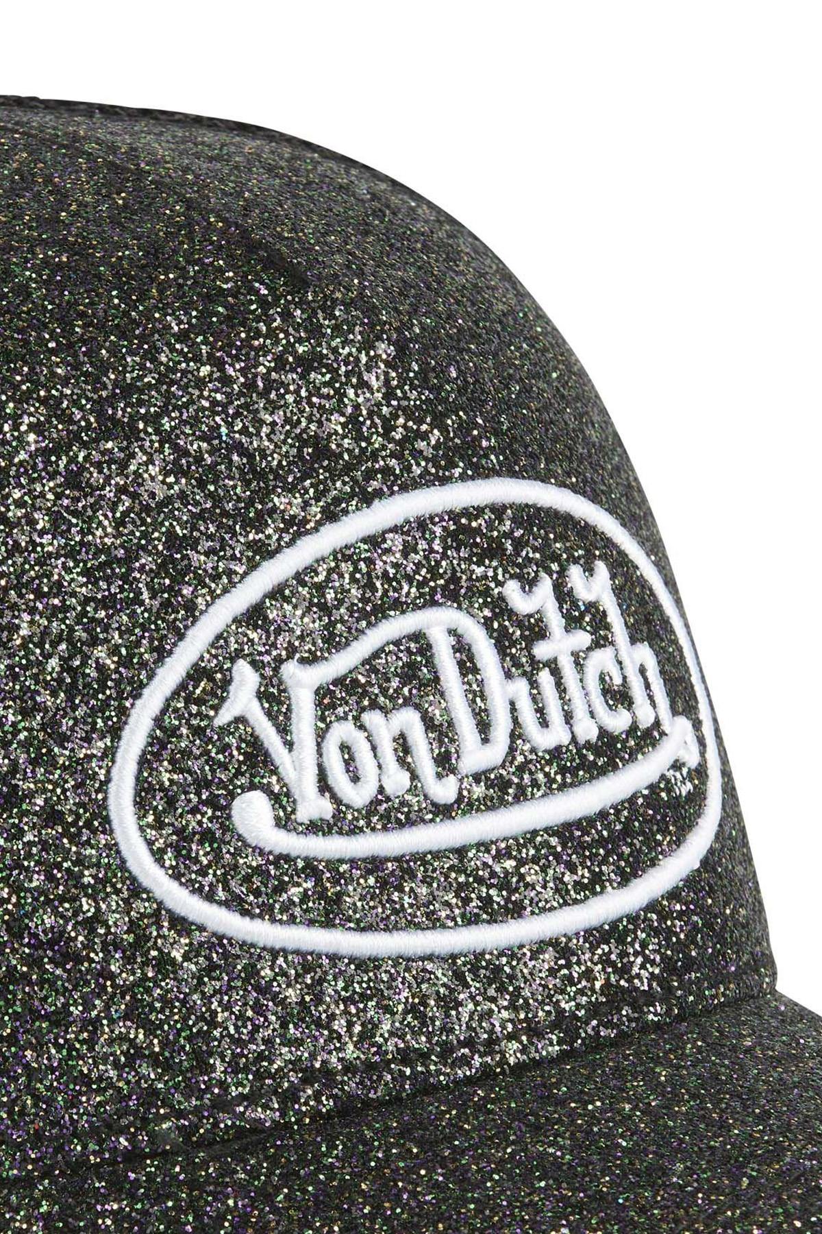 Black cap with glitter effect - Image n°2