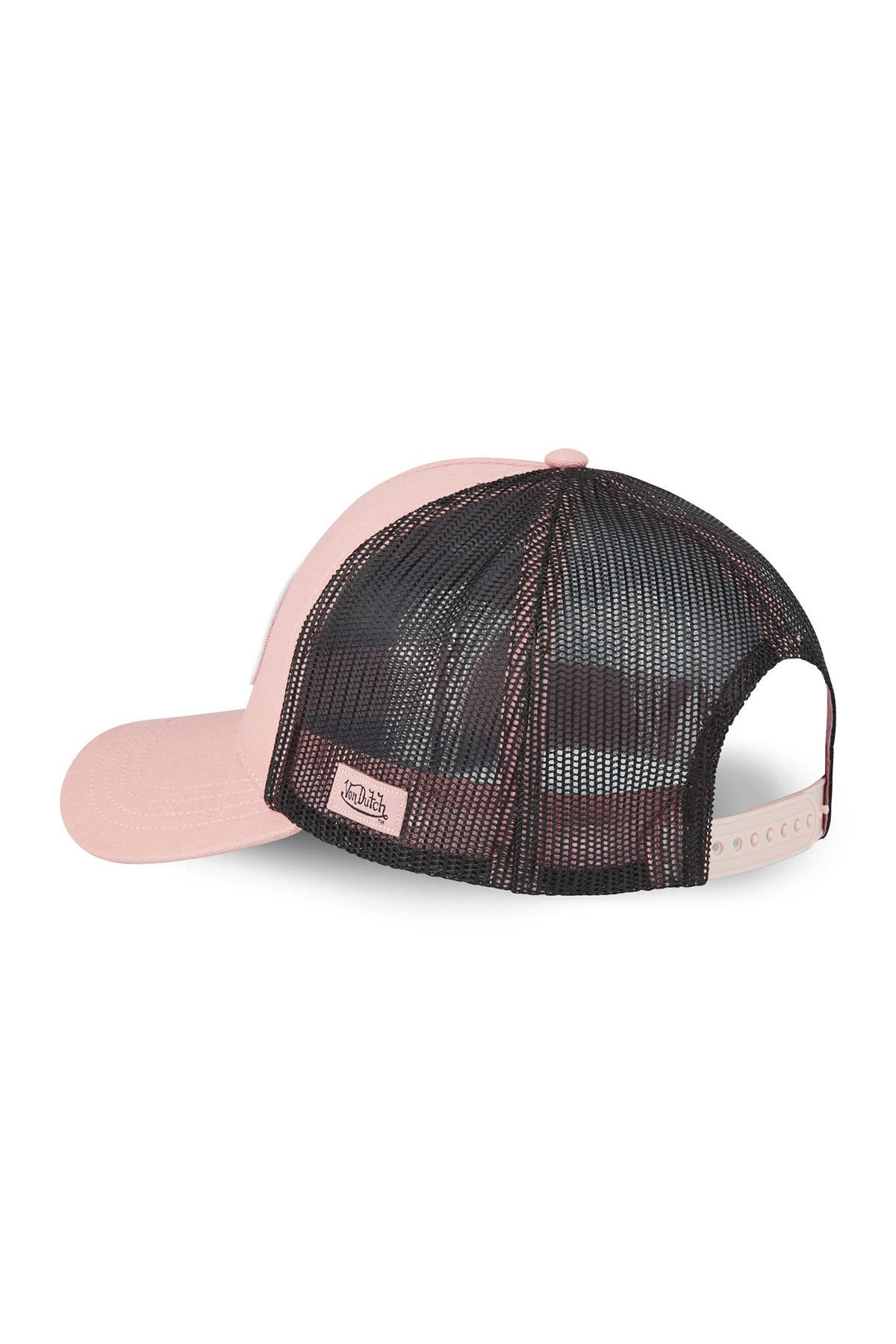 Pink and black cap with leopard print logo - Image n°3