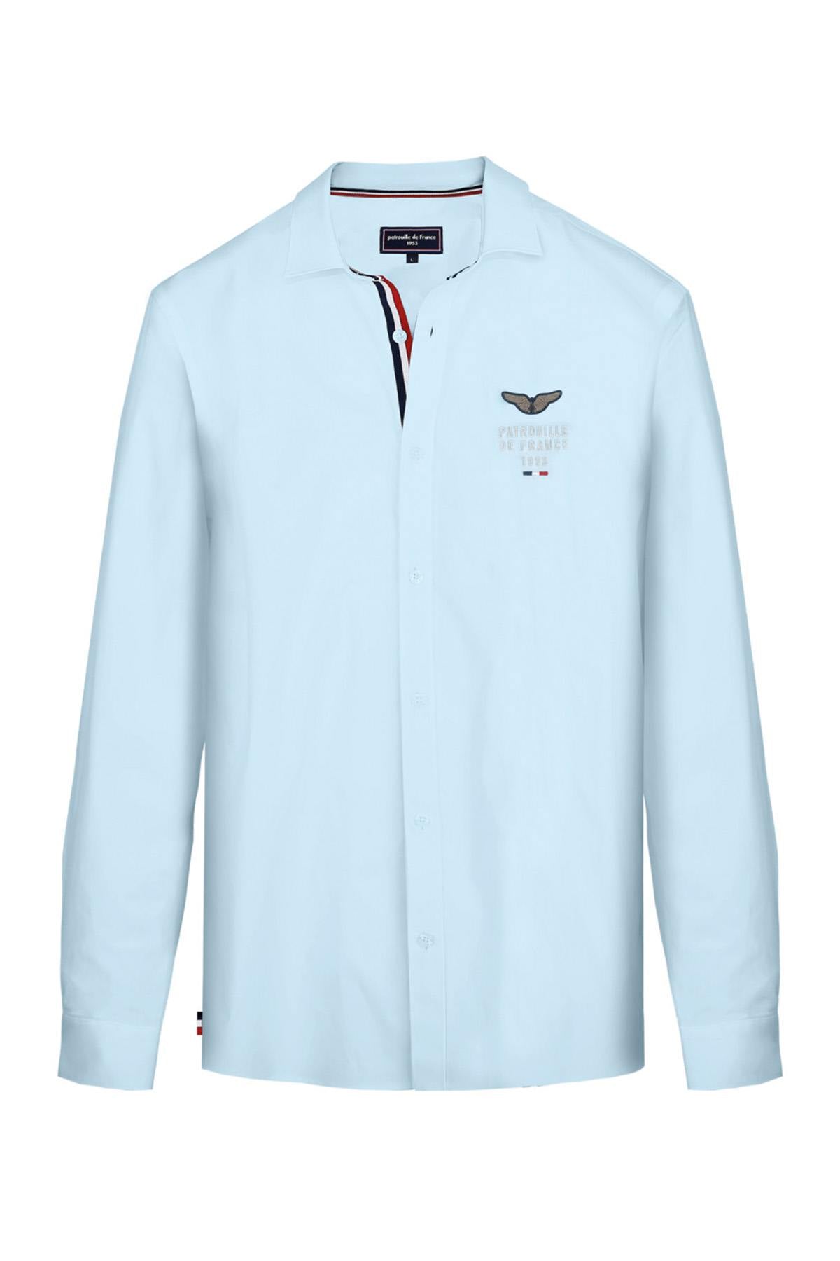 Sky blue cotton shirt Patrouille de France - Image n°1