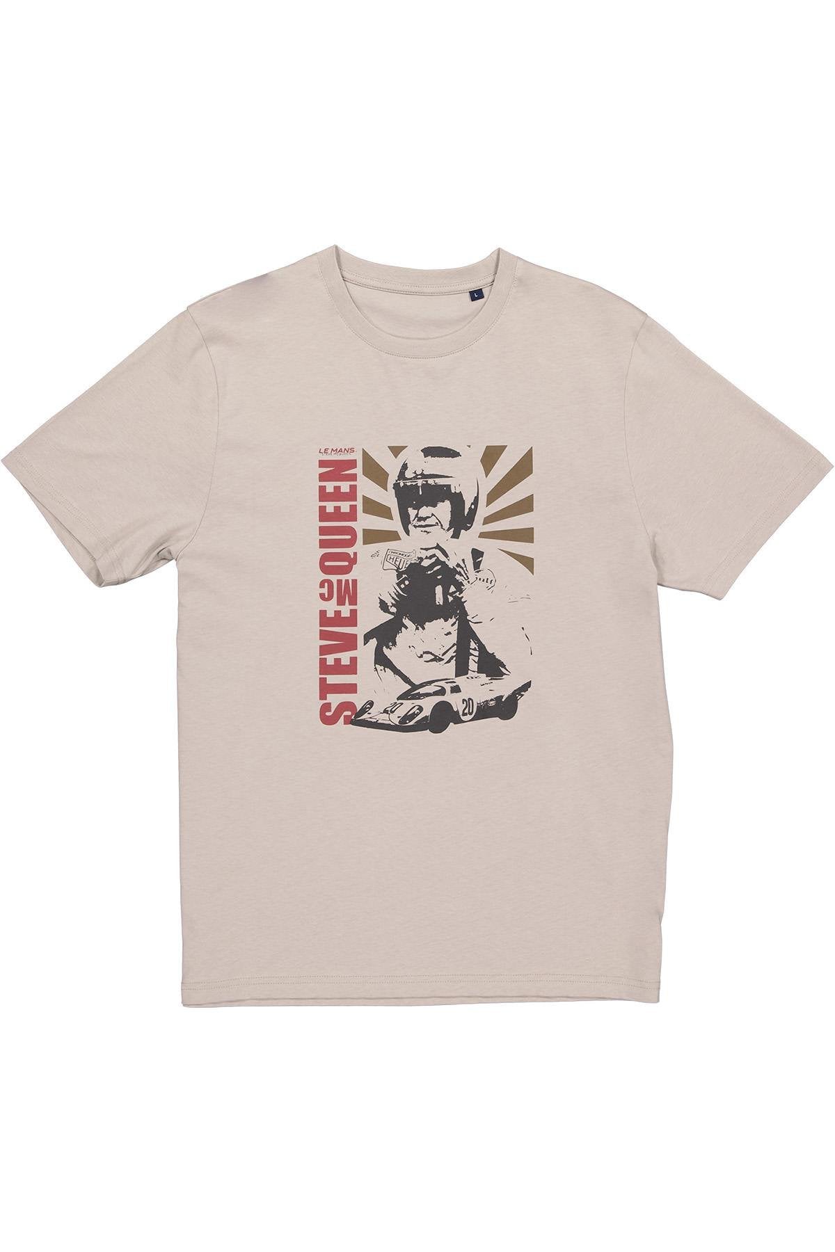 Clay Grey T-Shirt with Steve McQueen Graphic Illustration - Image n°3