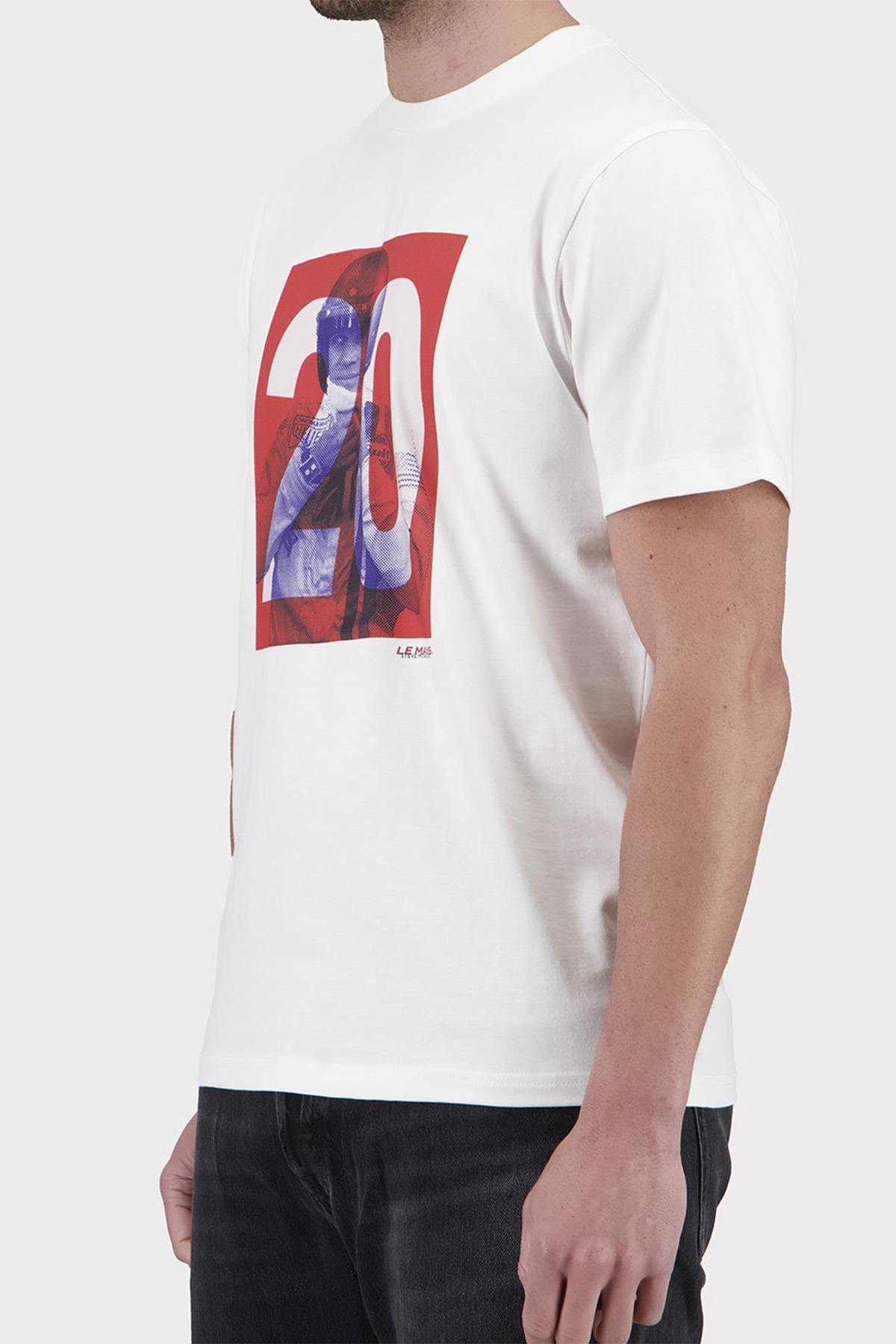 White Steve McQueen "20" cotton t-shirt - Image n°2