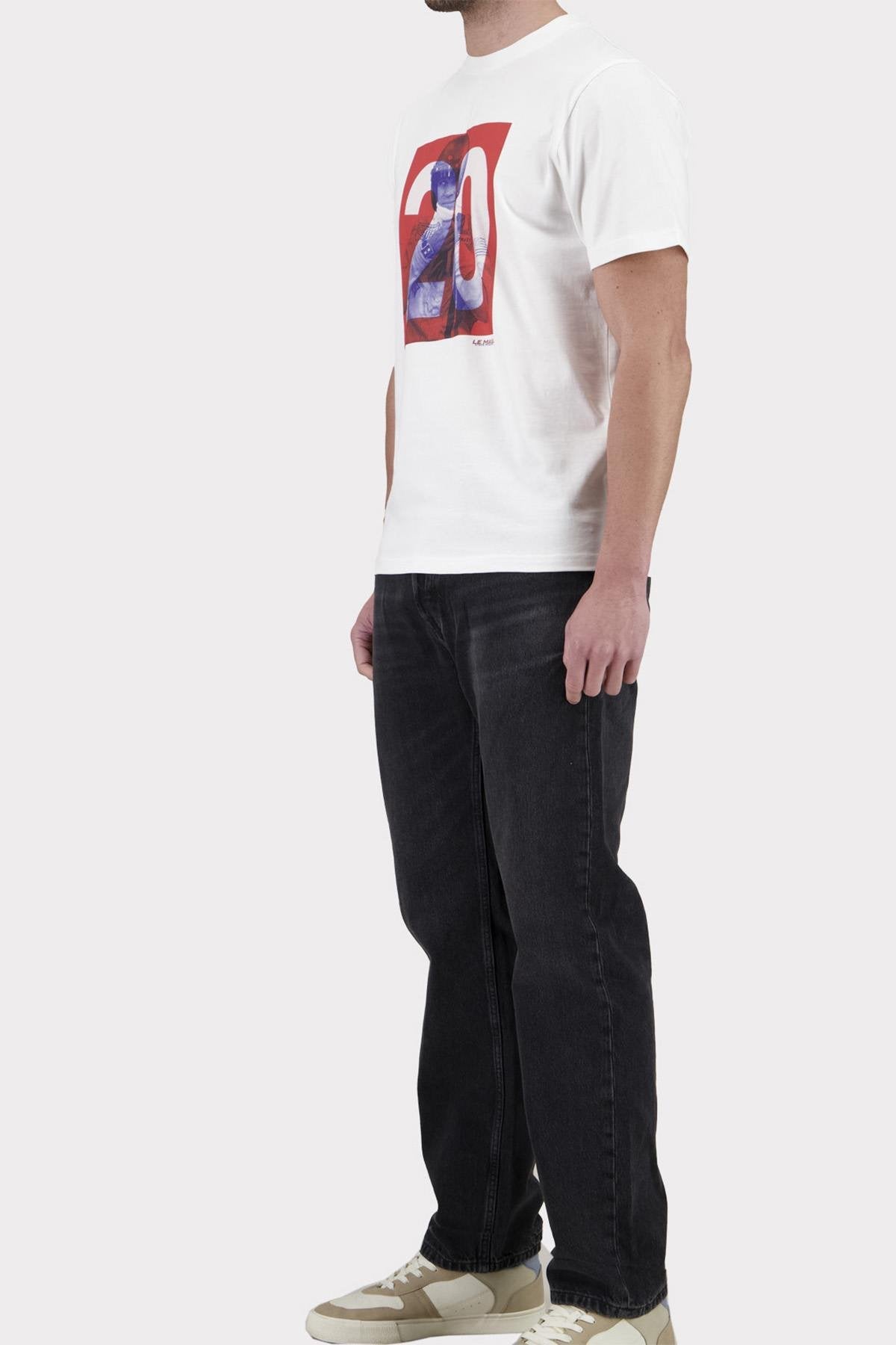 White Steve McQueen "20" cotton t-shirt - Image n°4